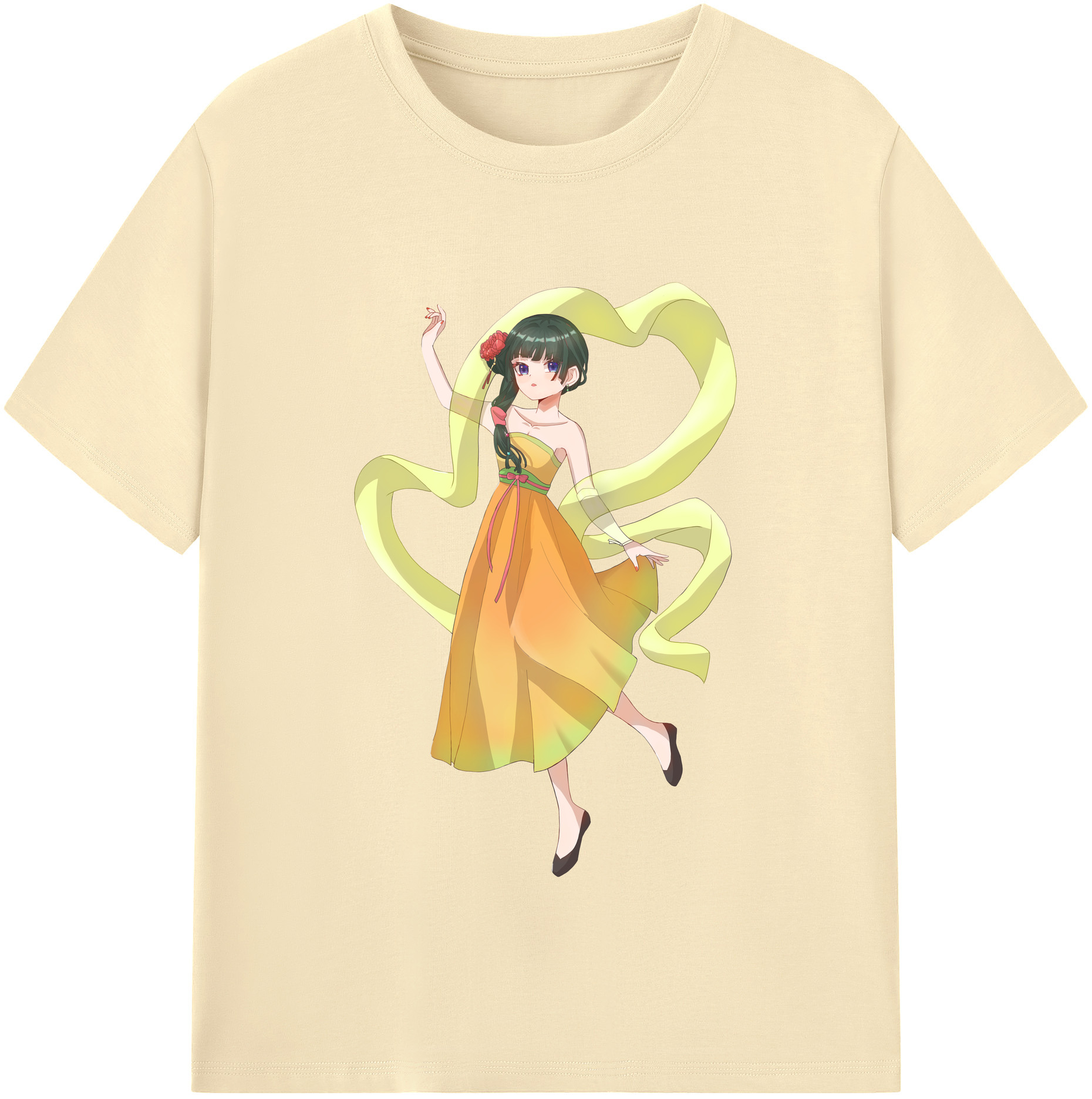 （画像用） 薬屋のひとりごと The Apothecary Diaries 綿100％半袖Tシャツ（フロントプリント）