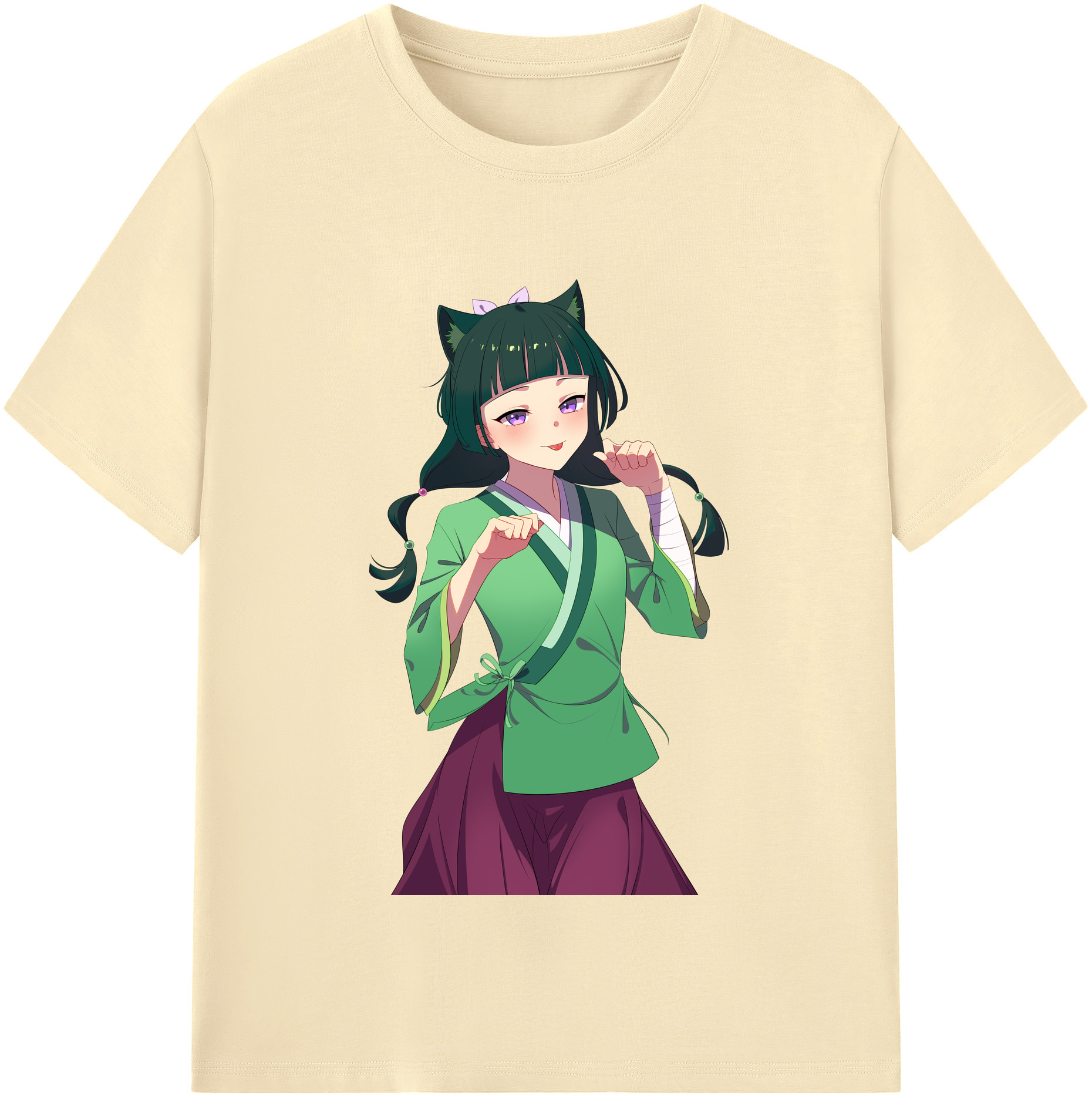 （画像用） 薬屋のひとりごと The Apothecary Diaries 綿100％半袖Tシャツ（フロントプリント）