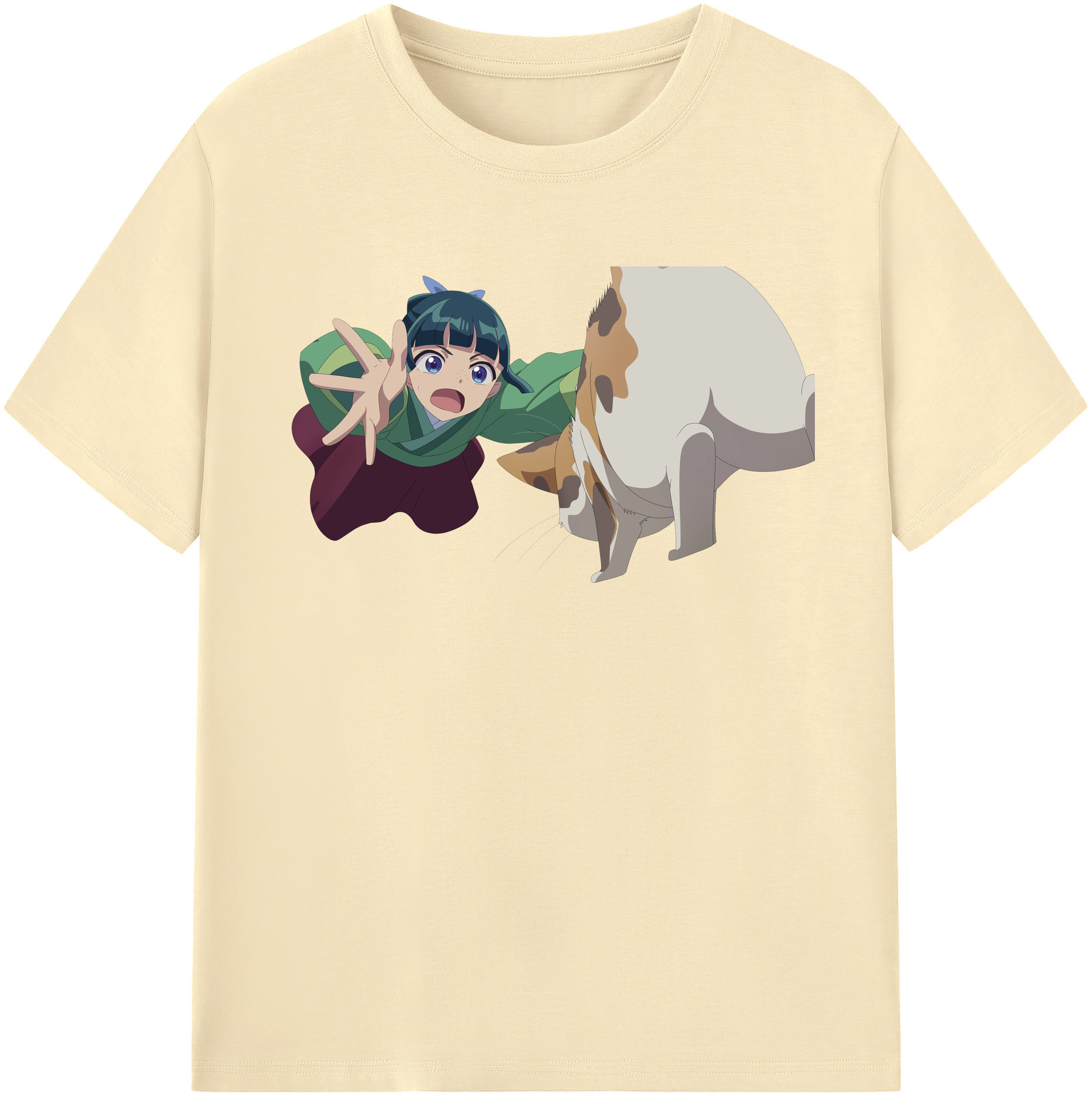 （画像用） 薬屋のひとりごと The Apothecary Diaries 綿100％半袖Tシャツ（フロントプリント）