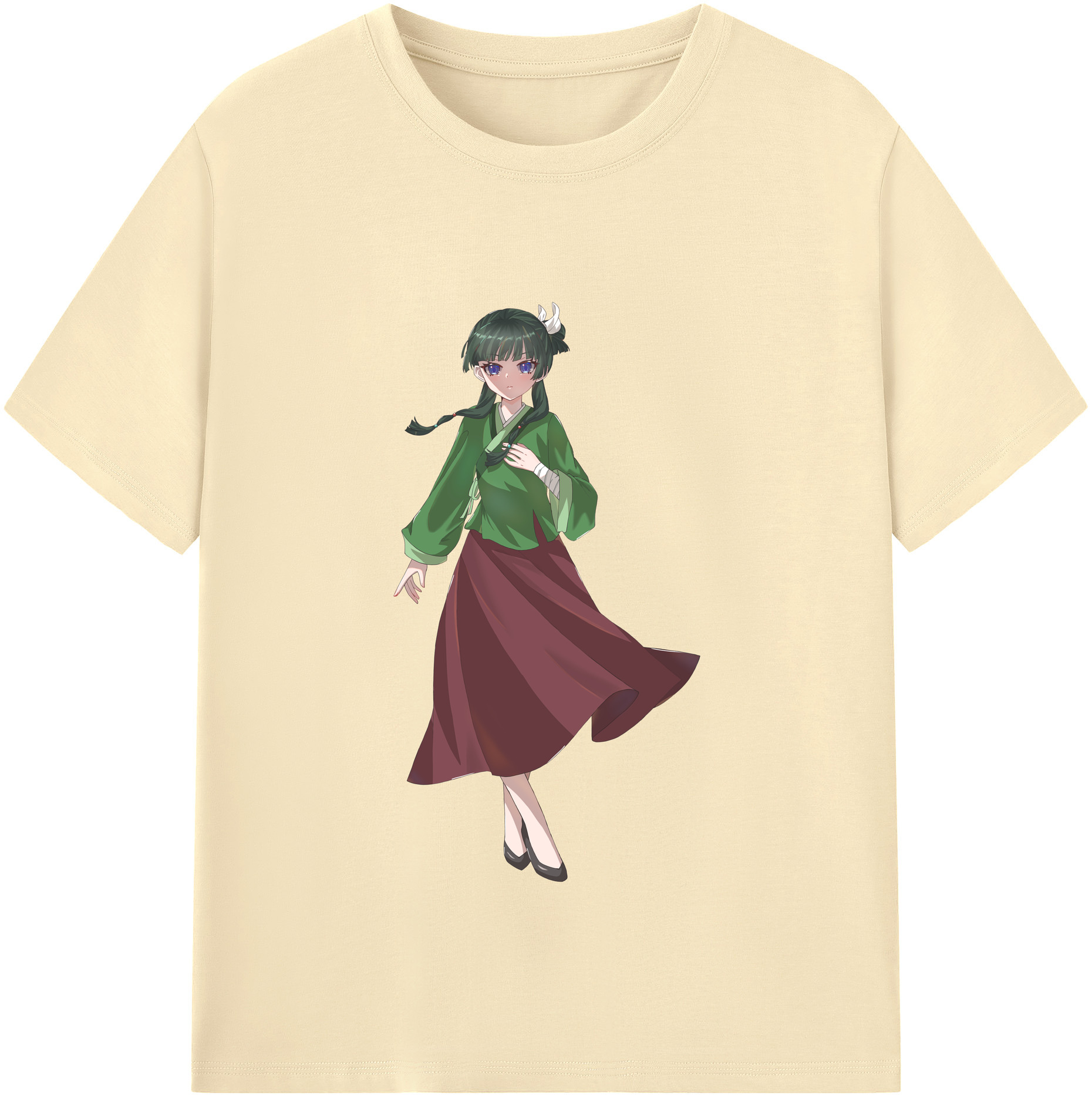 （画像用） 薬屋のひとりごと The Apothecary Diaries 綿100％半袖Tシャツ（フロントプリント）