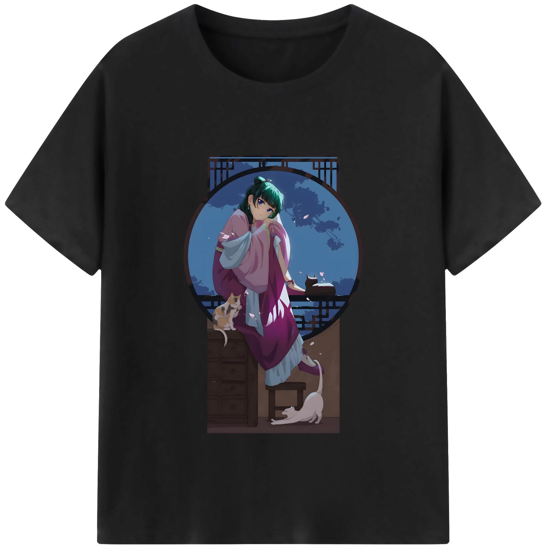 （画像用） 薬屋のひとりごと The Apothecary Diaries 綿100％半袖Tシャツ（フロントプリント）