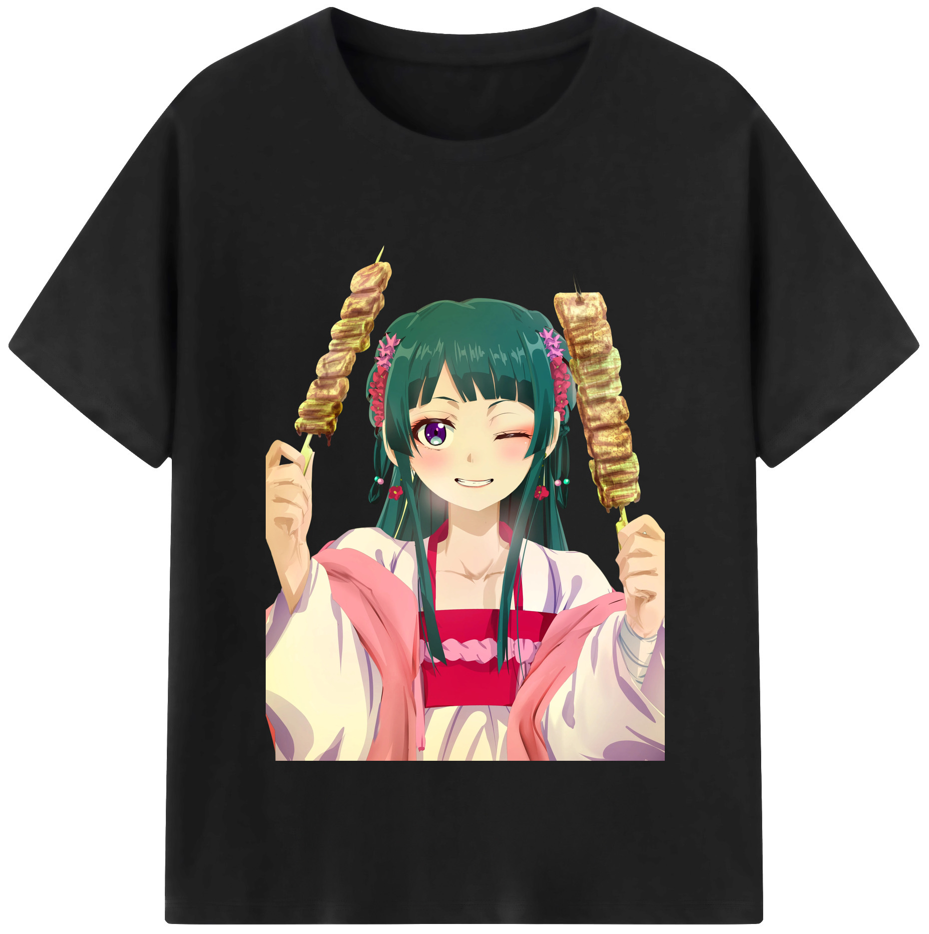 （画像用） 薬屋のひとりごと The Apothecary Diaries 綿100％半袖Tシャツ（フロントプリント）