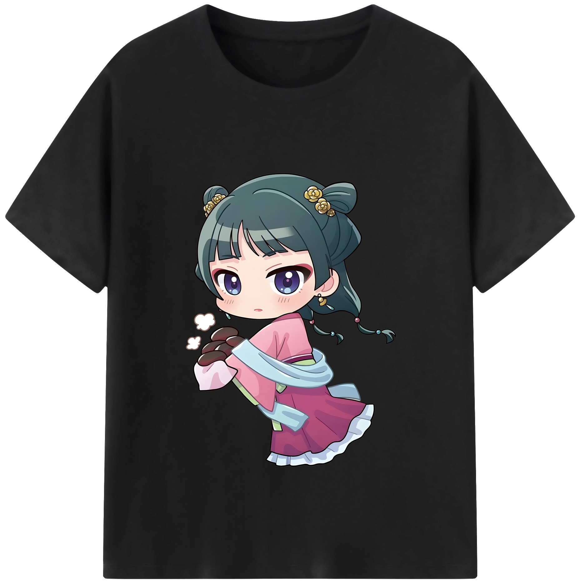 （画像用） 薬屋のひとりごと The Apothecary Diaries 綿100％半袖Tシャツ（フロントプリント）