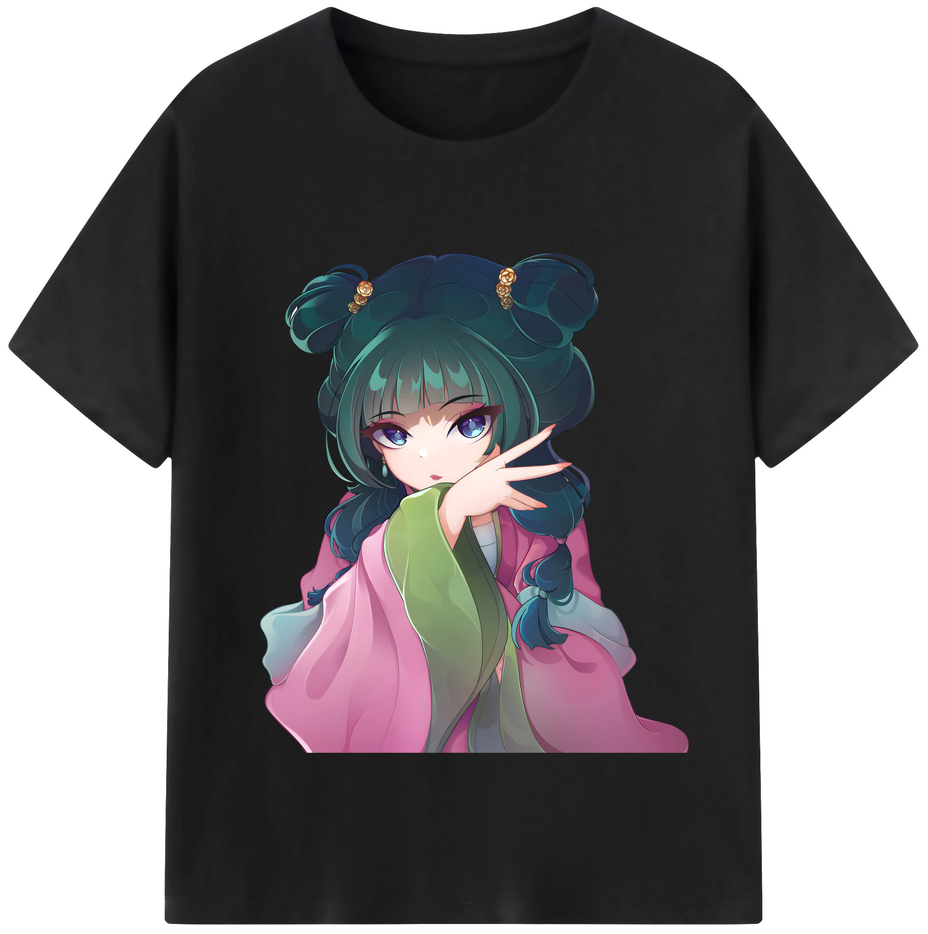 （画像用） 薬屋のひとりごと The Apothecary Diaries 綿100％半袖Tシャツ（フロントプリント）