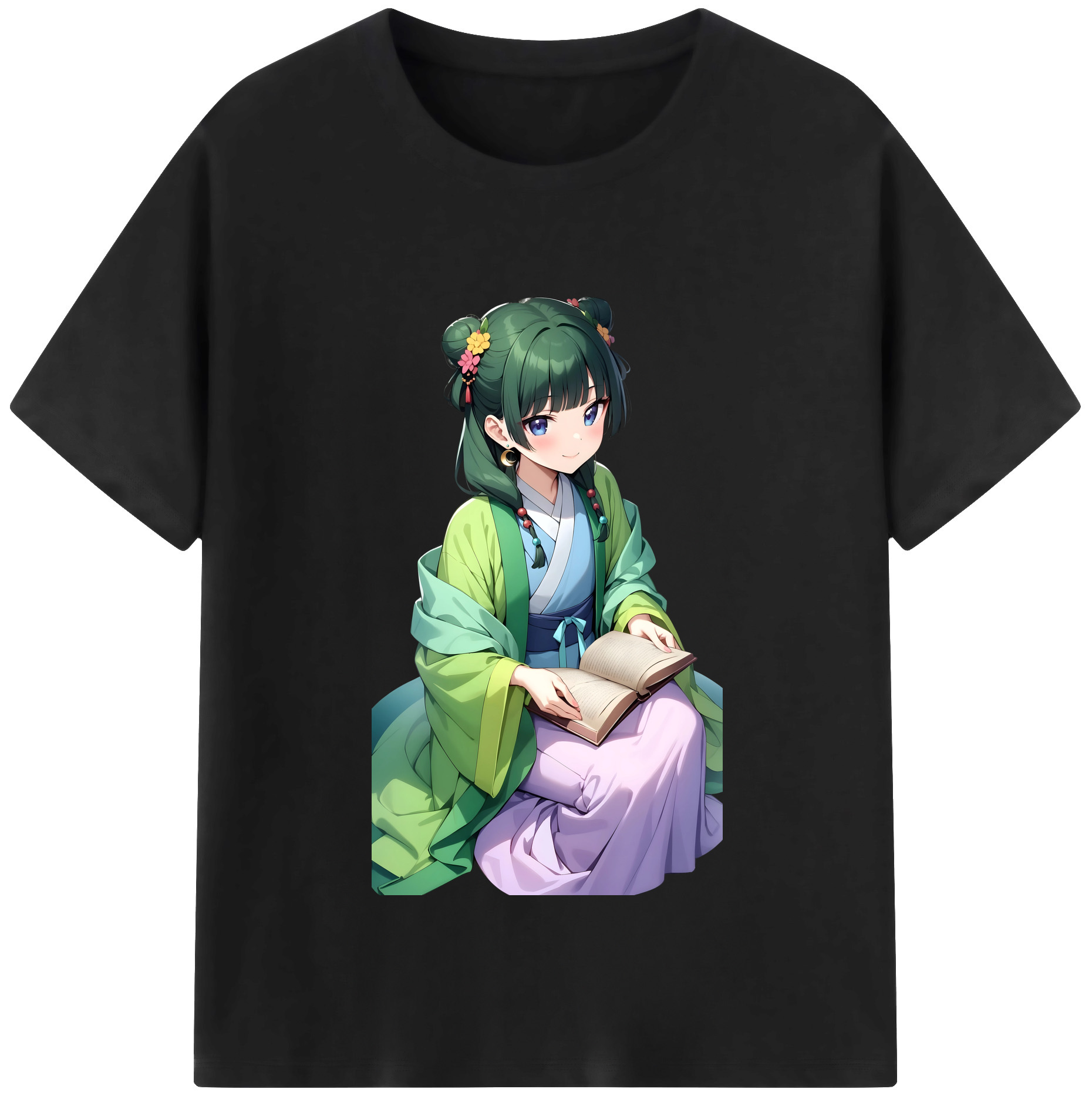 （画像用） 薬屋のひとりごと The Apothecary Diaries 綿100％半袖Tシャツ（フロントプリント）