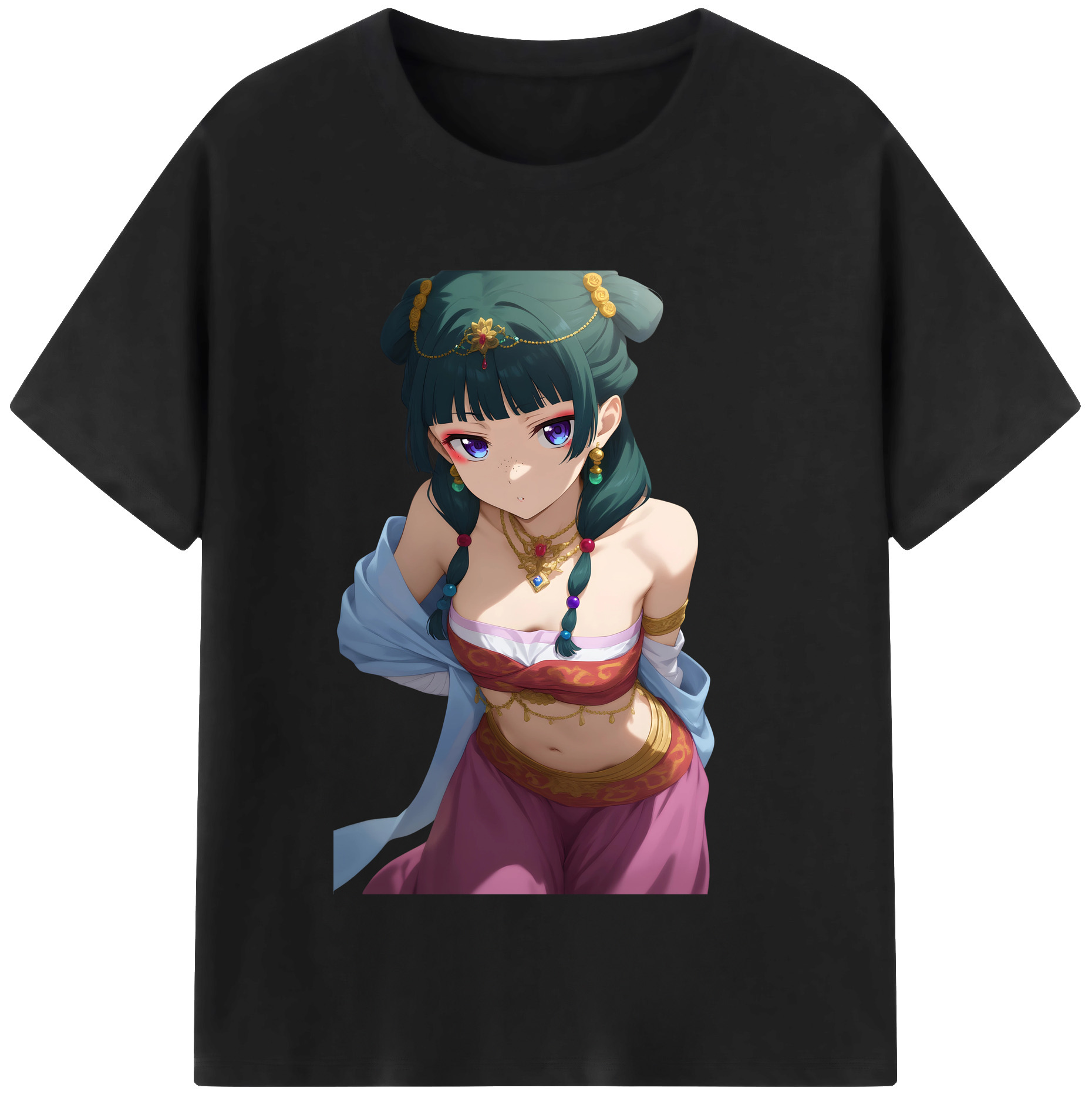 （画像用） 薬屋のひとりごと The Apothecary Diaries 綿100％半袖Tシャツ（フロントプリント）