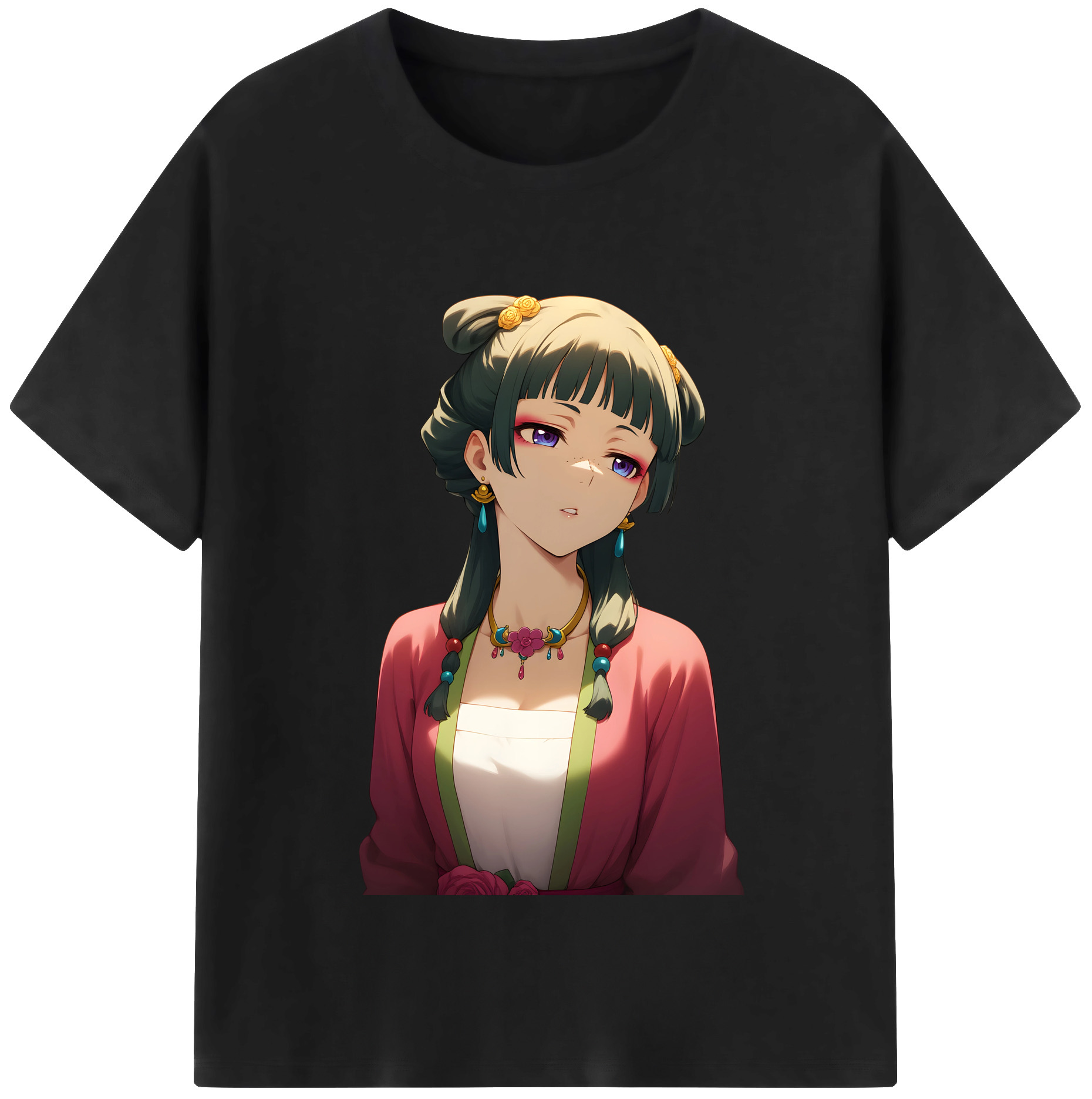 （画像用） 薬屋のひとりごと The Apothecary Diaries 綿100％半袖Tシャツ（フロントプリント）