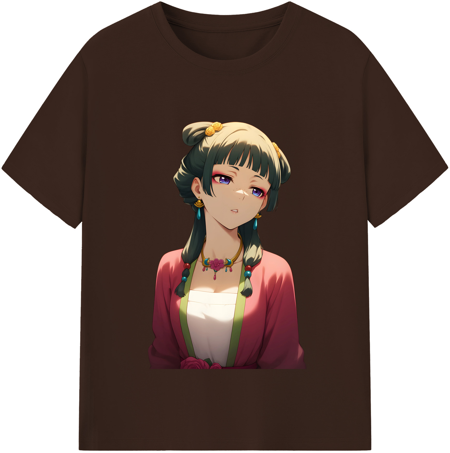（画像用） 薬屋のひとりごと The Apothecary Diaries 綿100％半袖Tシャツ（フロントプリント）