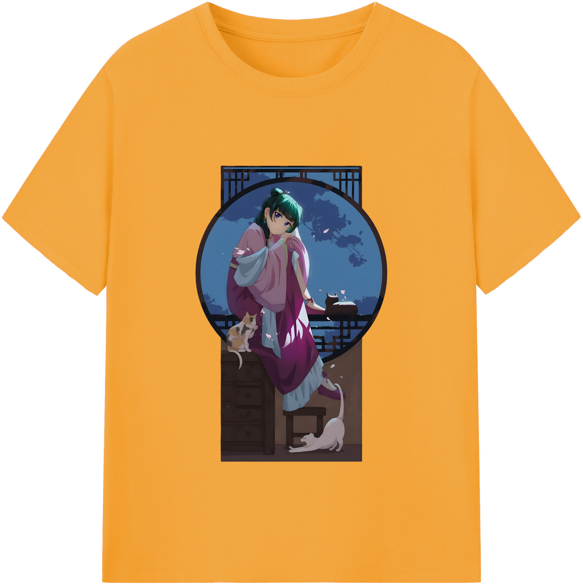 （画像用） 薬屋のひとりごと The Apothecary Diaries 綿100％半袖Tシャツ（フロントプリント）