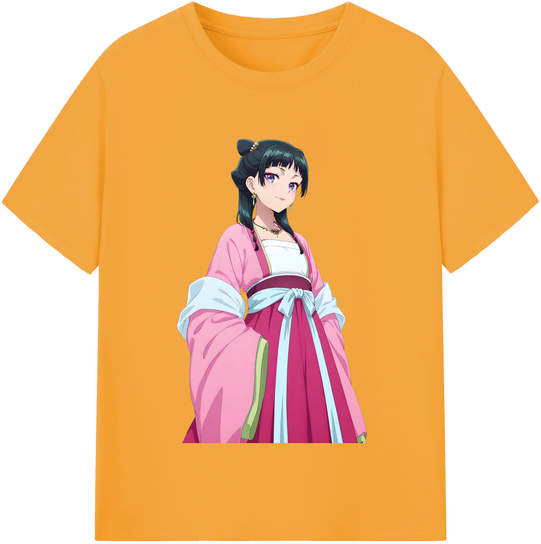 （画像用） 薬屋のひとりごと The Apothecary Diaries 綿100％半袖Tシャツ（フロントプリント）