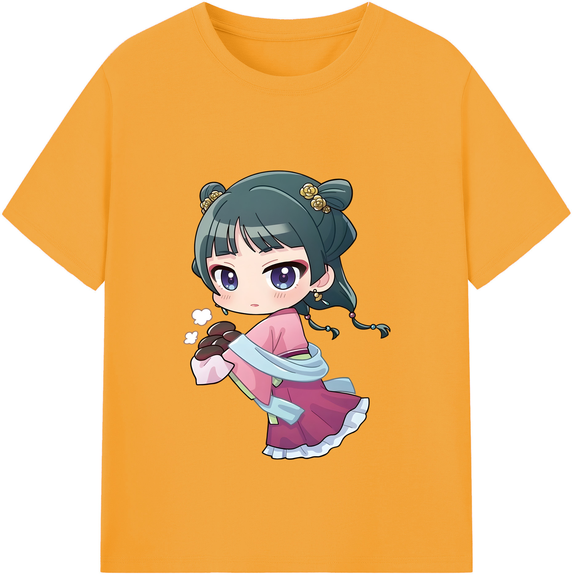 （画像用） 薬屋のひとりごと The Apothecary Diaries 綿100％半袖Tシャツ（フロントプリント）
