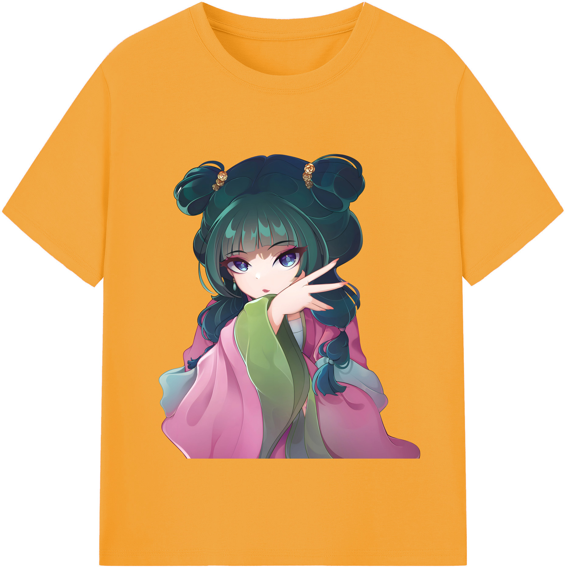 （画像用） 薬屋のひとりごと The Apothecary Diaries 綿100％半袖Tシャツ（フロントプリント）