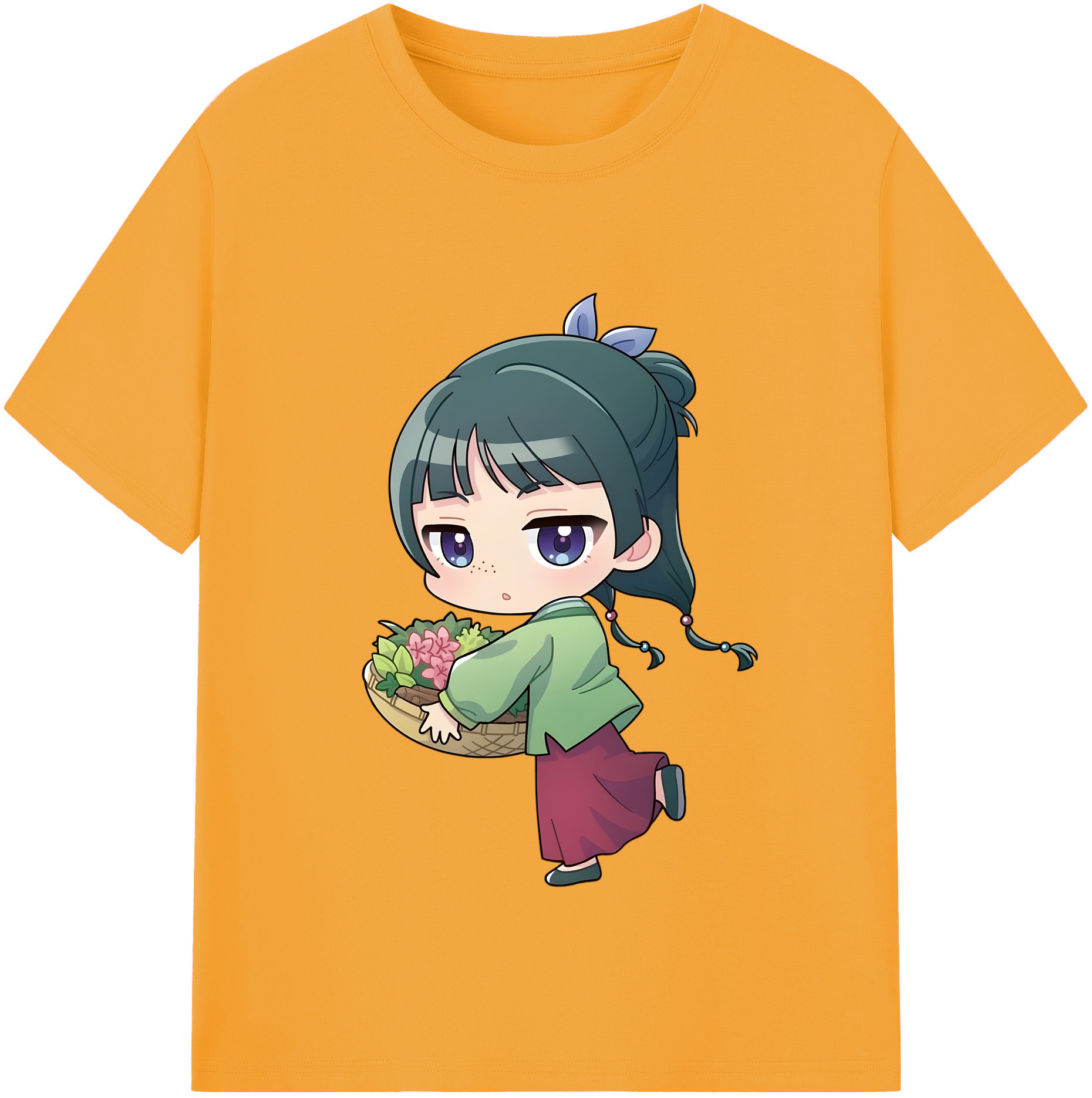 （画像用） 薬屋のひとりごと The Apothecary Diaries 綿100％半袖Tシャツ（フロントプリント）