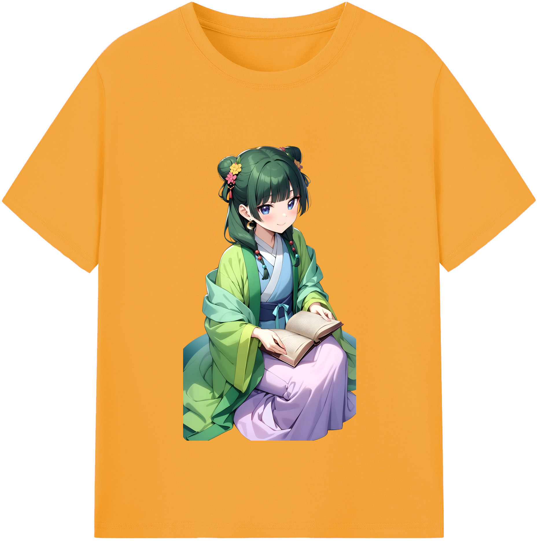 （画像用） 薬屋のひとりごと The Apothecary Diaries 綿100％半袖Tシャツ（フロントプリント）