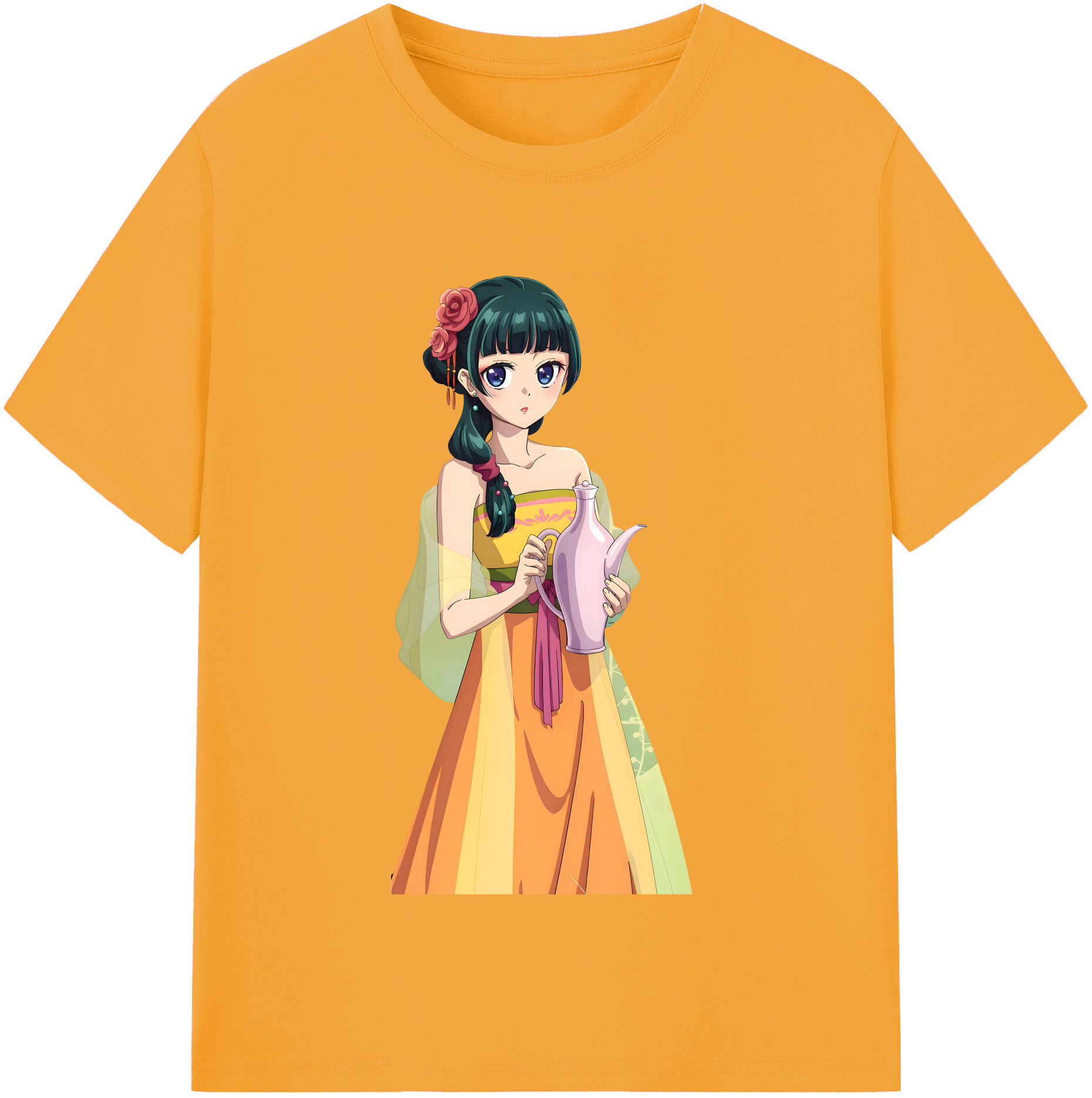 （画像用） 薬屋のひとりごと The Apothecary Diaries 綿100％半袖Tシャツ（フロントプリント）
