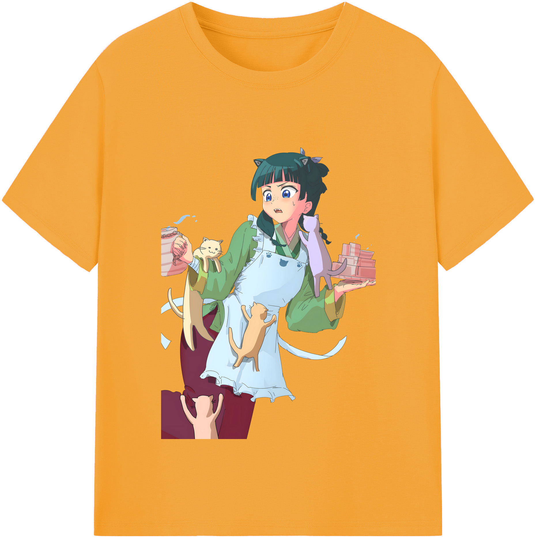（画像用） 薬屋のひとりごと The Apothecary Diaries 綿100％半袖Tシャツ（フロントプリント）