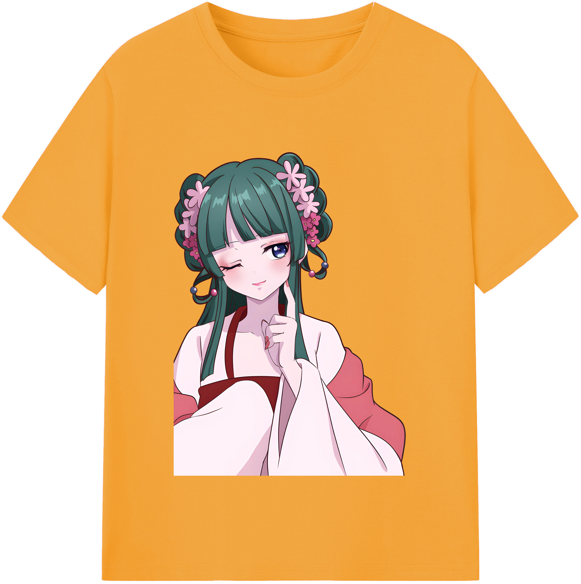 （画像用） 薬屋のひとりごと The Apothecary Diaries 綿100％半袖Tシャツ（フロントプリント）