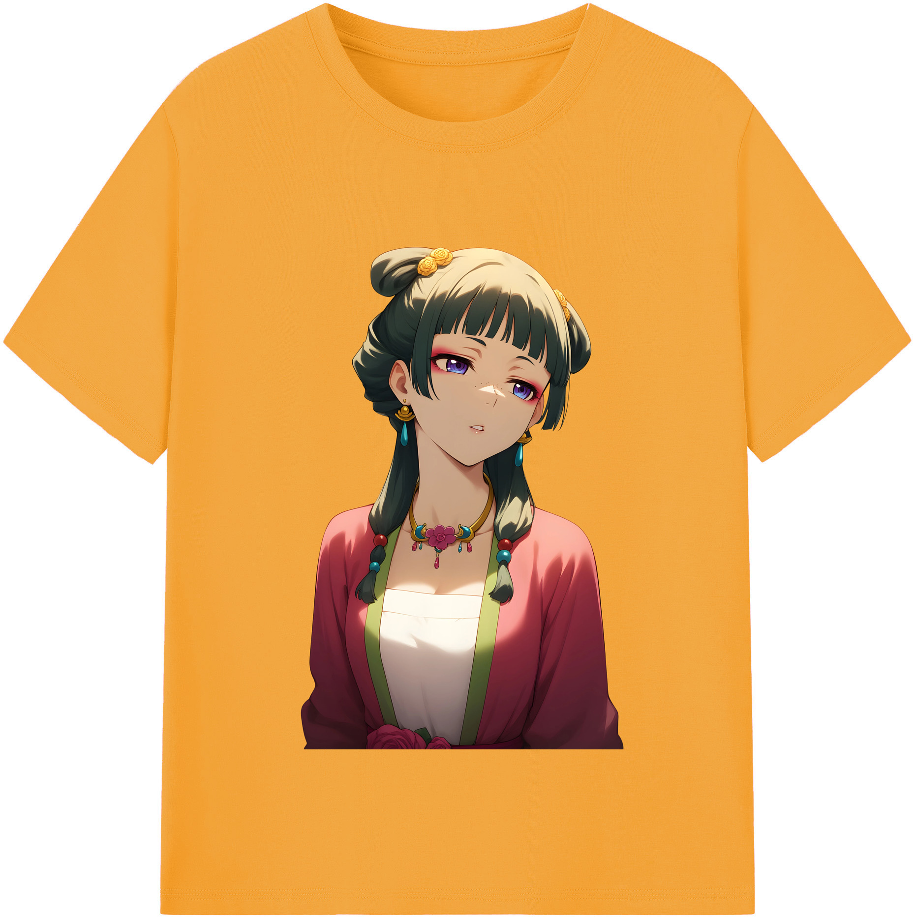 （画像用） 薬屋のひとりごと The Apothecary Diaries 綿100％半袖Tシャツ（フロントプリント）