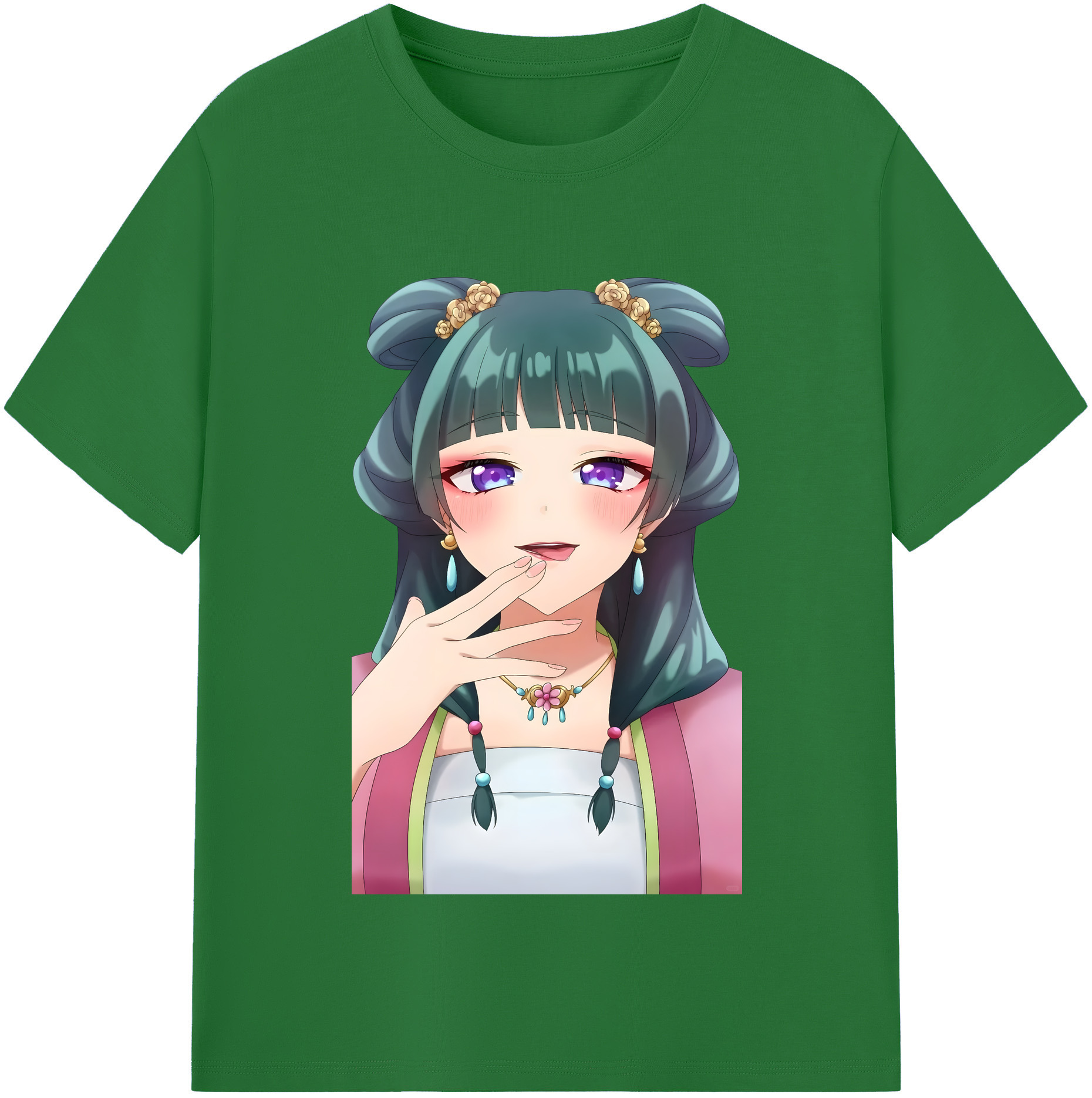 （画像用） 薬屋のひとりごと The Apothecary Diaries 綿100％半袖Tシャツ（フロントプリント）