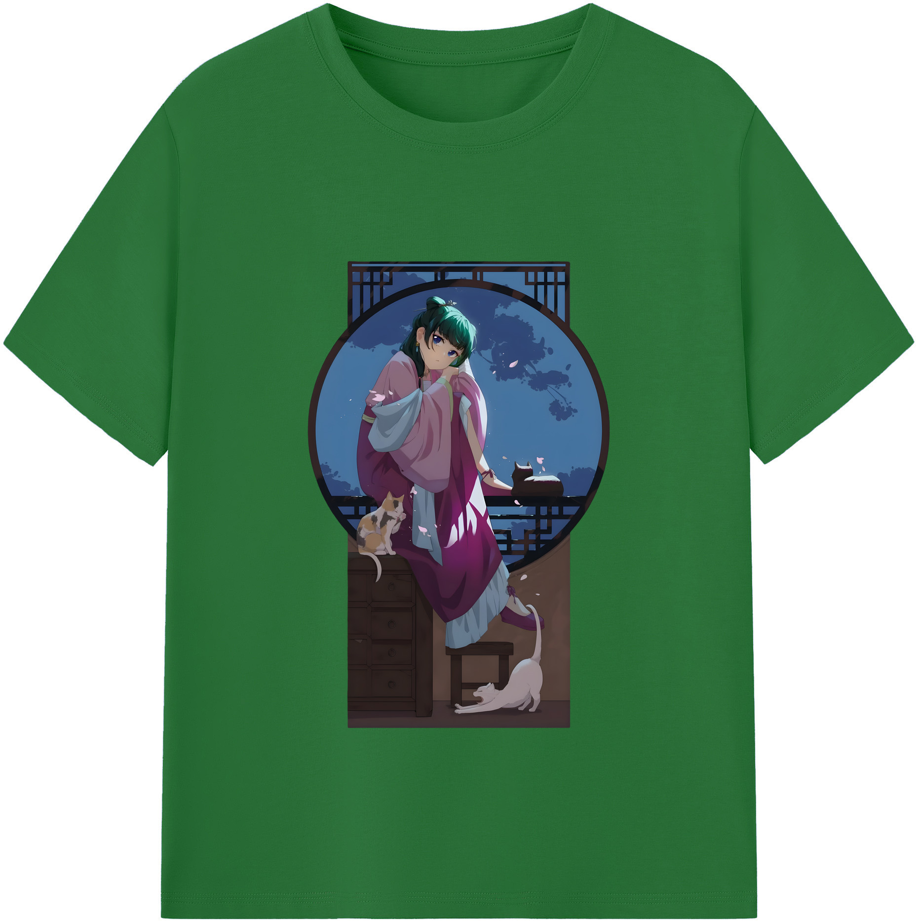 （画像用） 薬屋のひとりごと The Apothecary Diaries 綿100％半袖Tシャツ（フロントプリント）