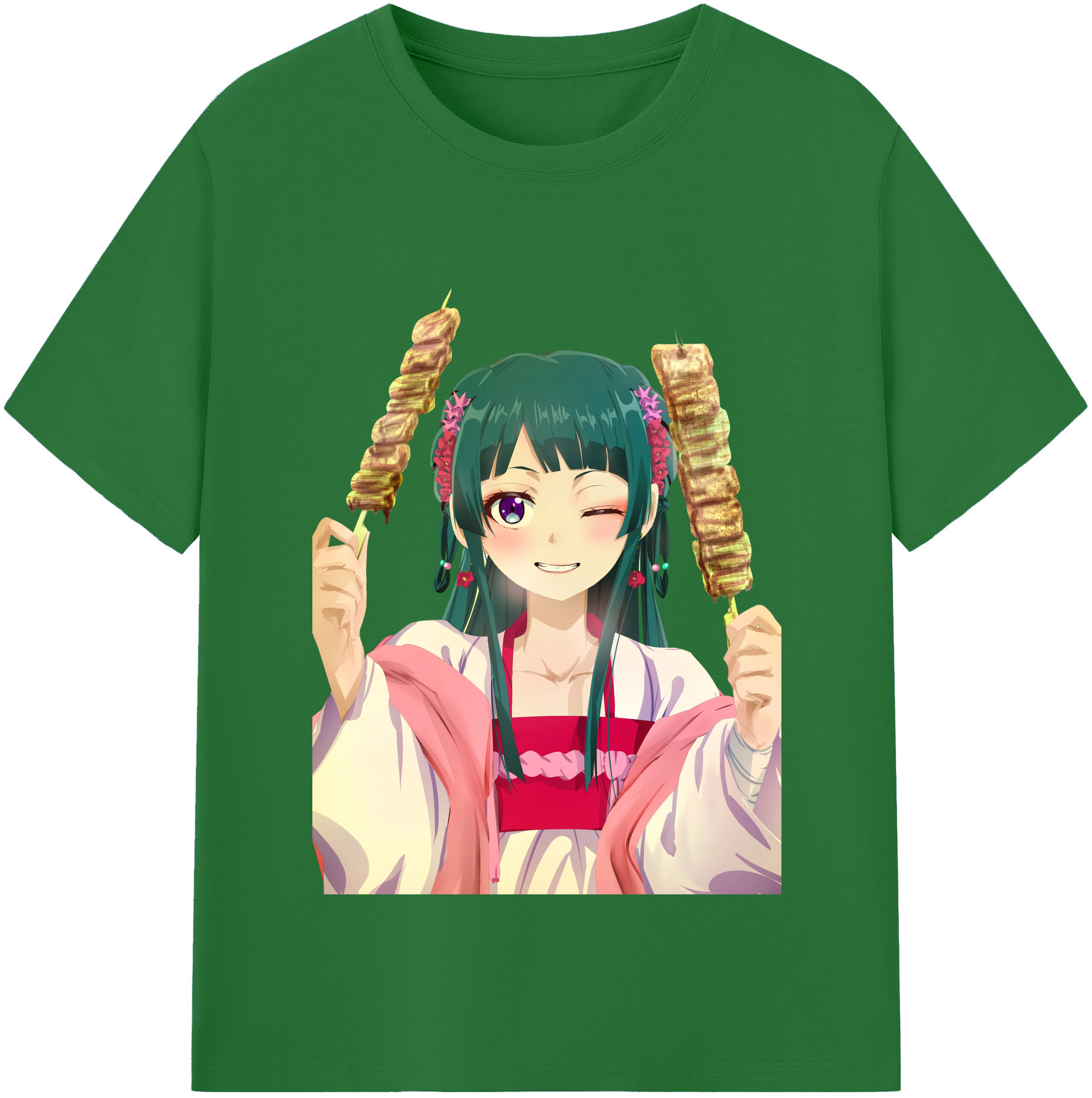 （画像用） 薬屋のひとりごと The Apothecary Diaries 綿100％半袖Tシャツ（フロントプリント）