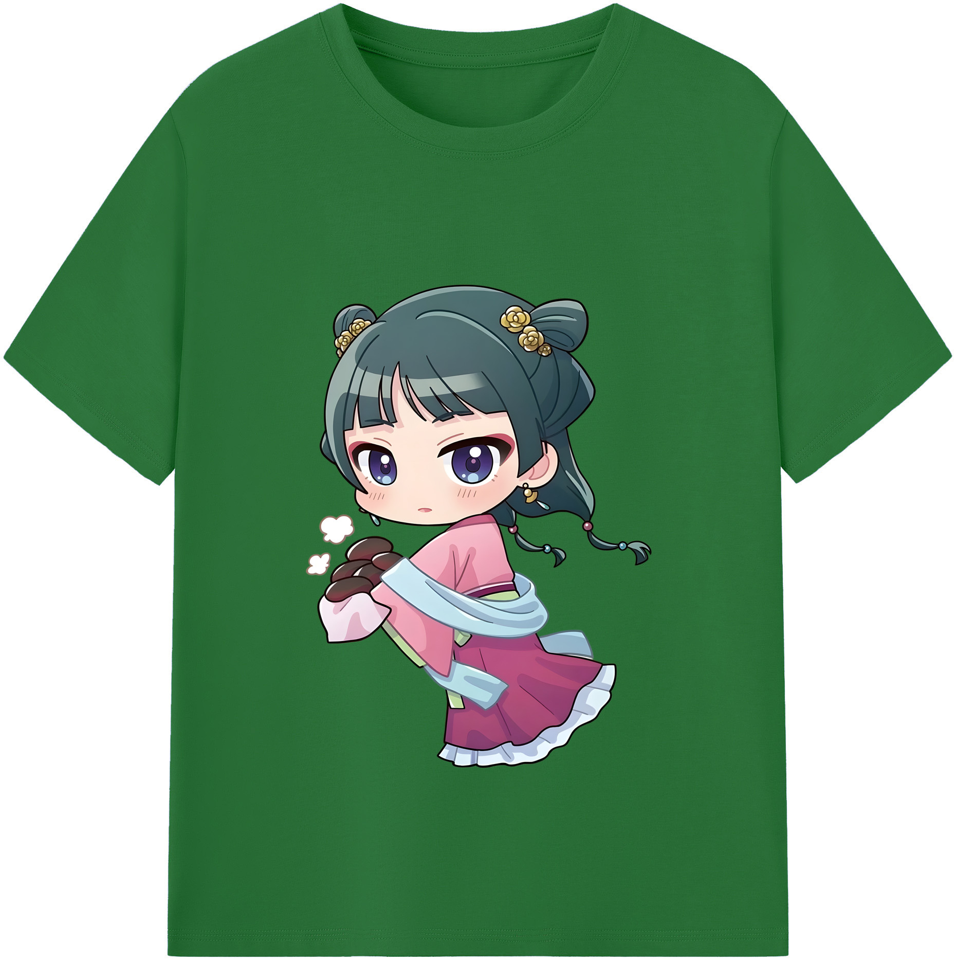 （画像用） 薬屋のひとりごと The Apothecary Diaries 綿100％半袖Tシャツ（フロントプリント）