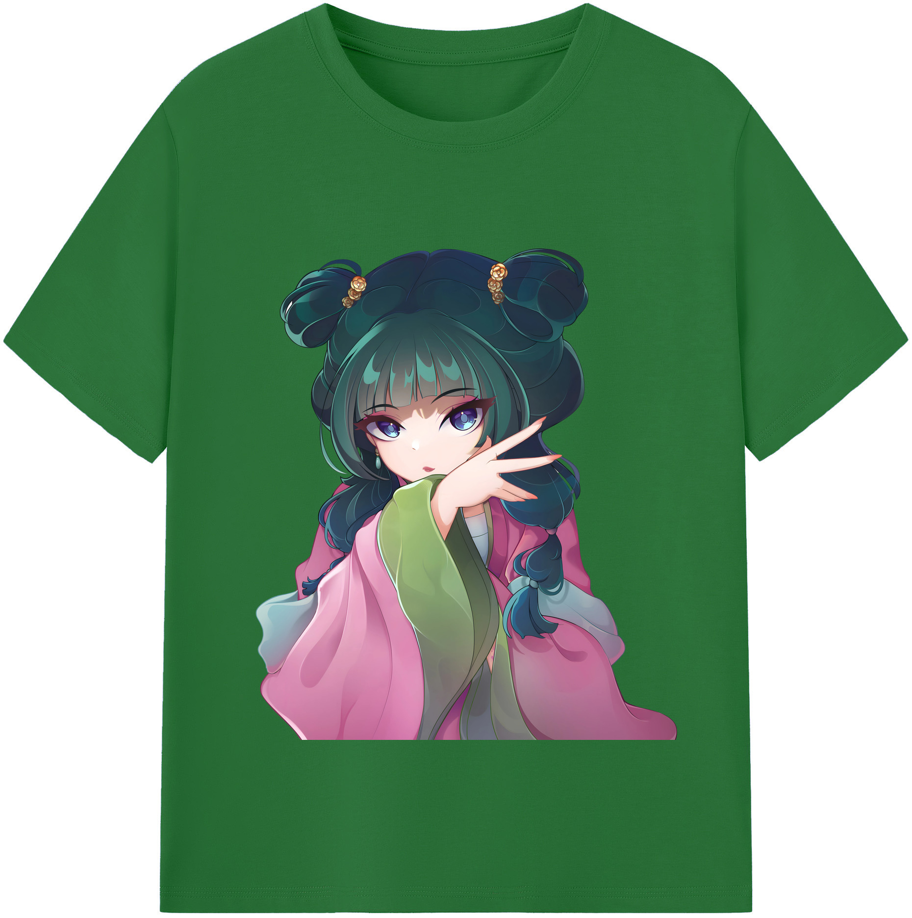 （画像用） 薬屋のひとりごと The Apothecary Diaries 綿100％半袖Tシャツ（フロントプリント）