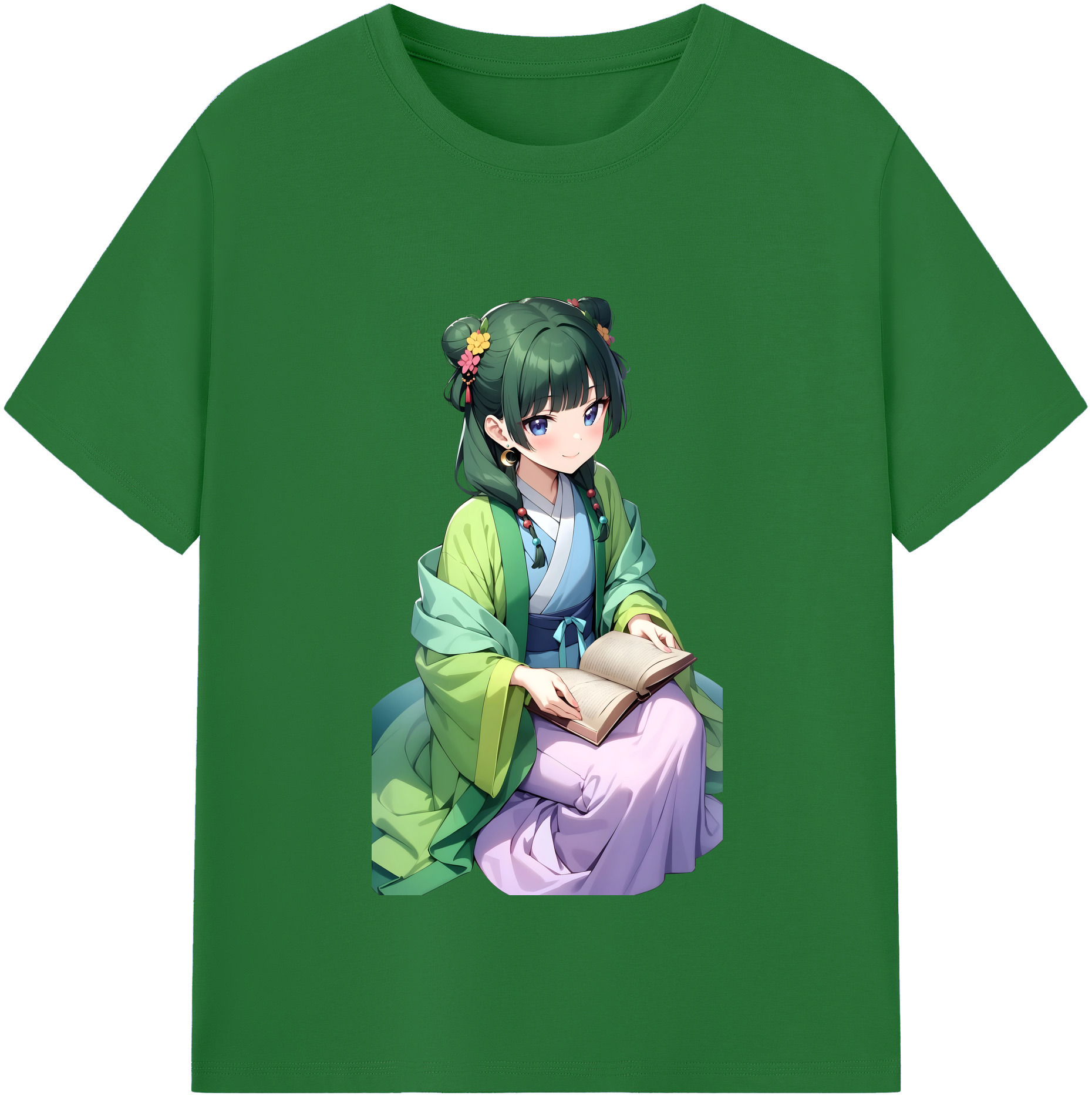 （画像用） 薬屋のひとりごと The Apothecary Diaries 綿100％半袖Tシャツ（フロントプリント）