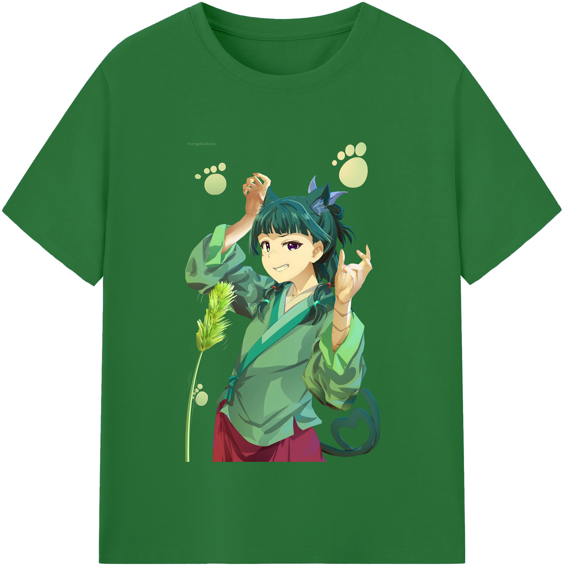 （画像用） 薬屋のひとりごと The Apothecary Diaries 綿100％半袖Tシャツ（フロントプリント）