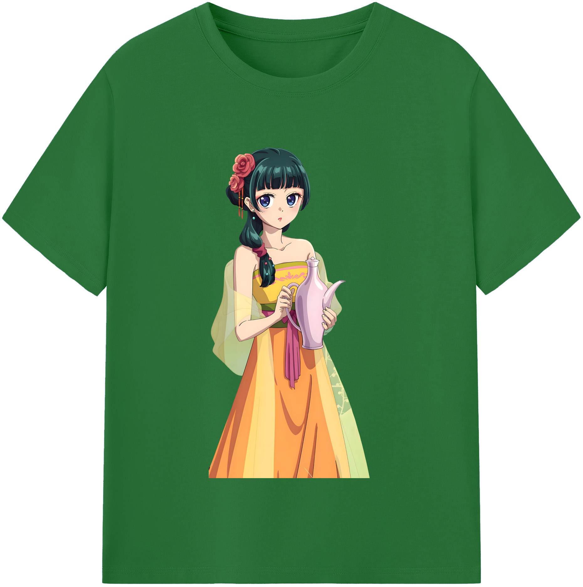 （画像用） 薬屋のひとりごと The Apothecary Diaries 綿100％半袖Tシャツ（フロントプリント）