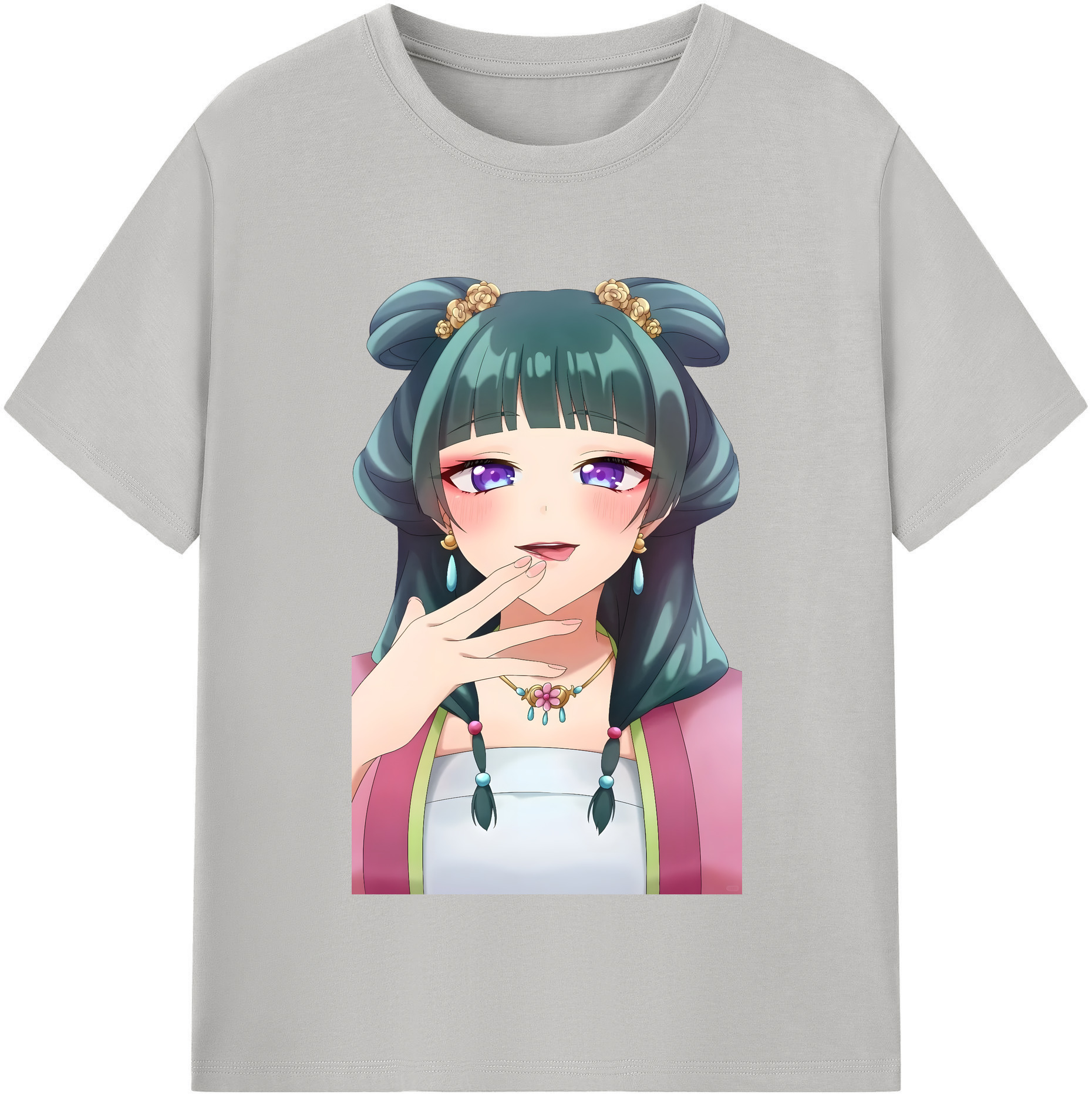 （画像用） 薬屋のひとりごと The Apothecary Diaries 綿100％半袖Tシャツ（フロントプリント）