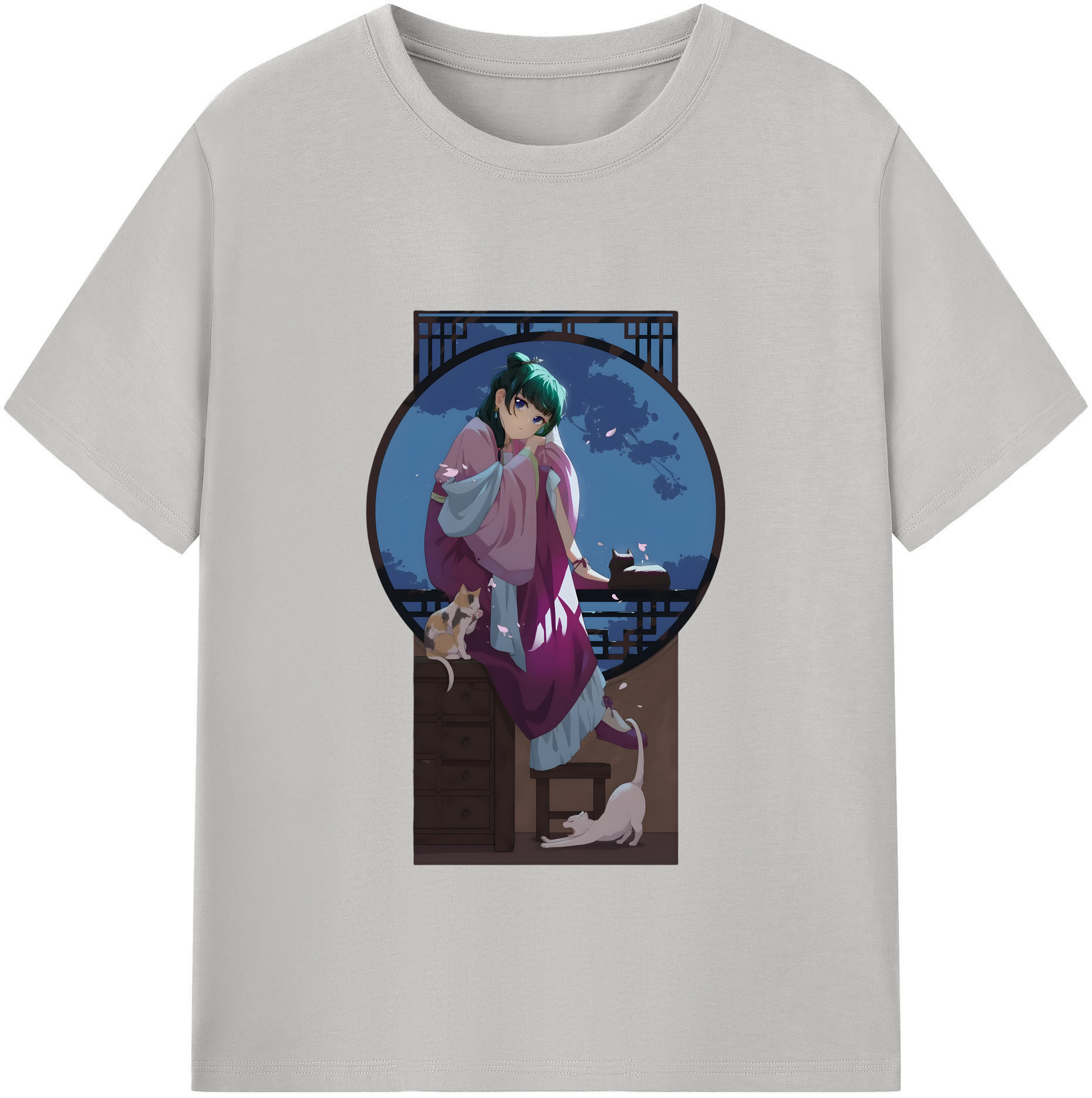 （画像用） 薬屋のひとりごと The Apothecary Diaries 綿100％半袖Tシャツ（フロントプリント）