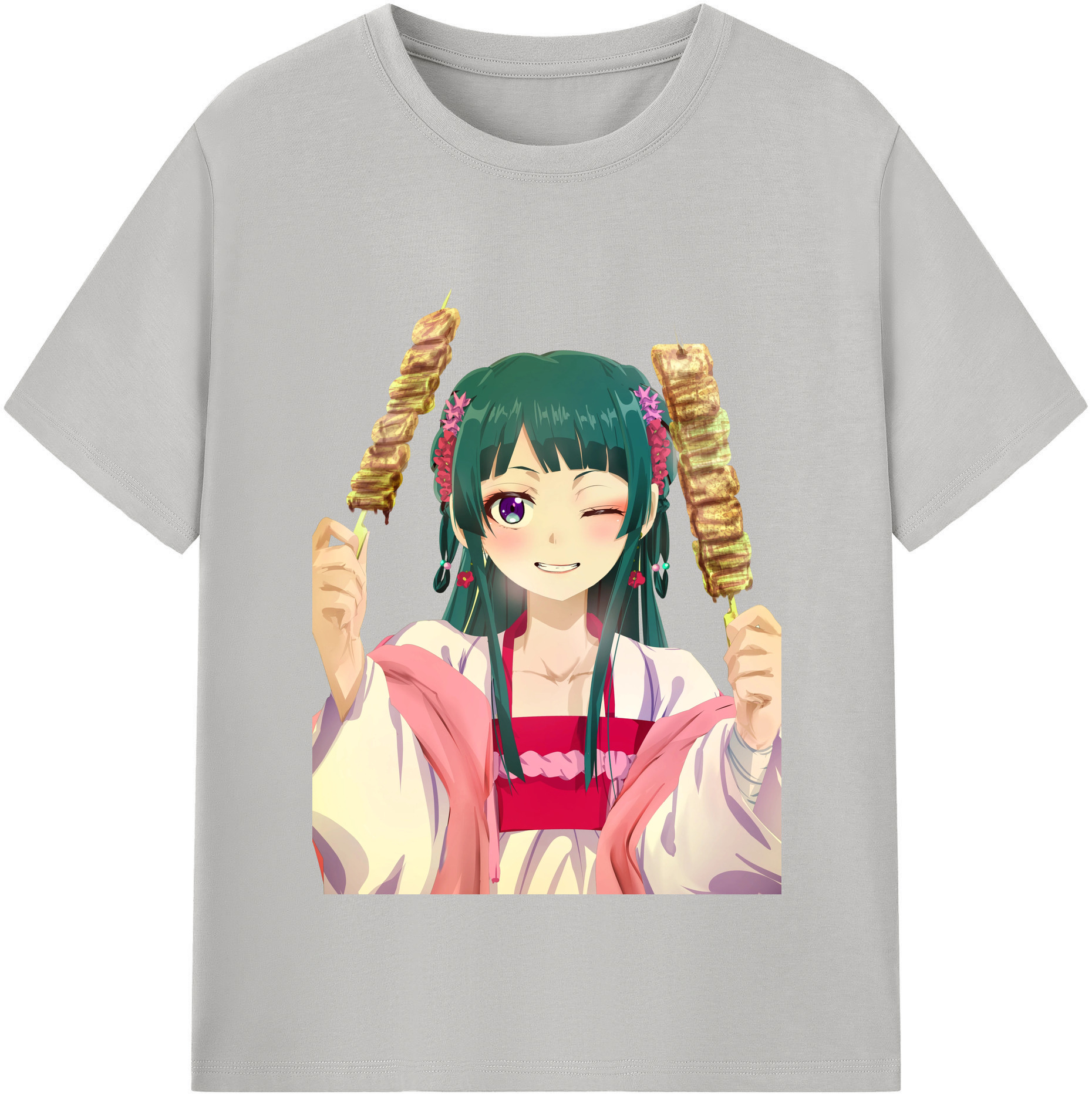 （画像用） 薬屋のひとりごと The Apothecary Diaries 綿100％半袖Tシャツ（フロントプリント）