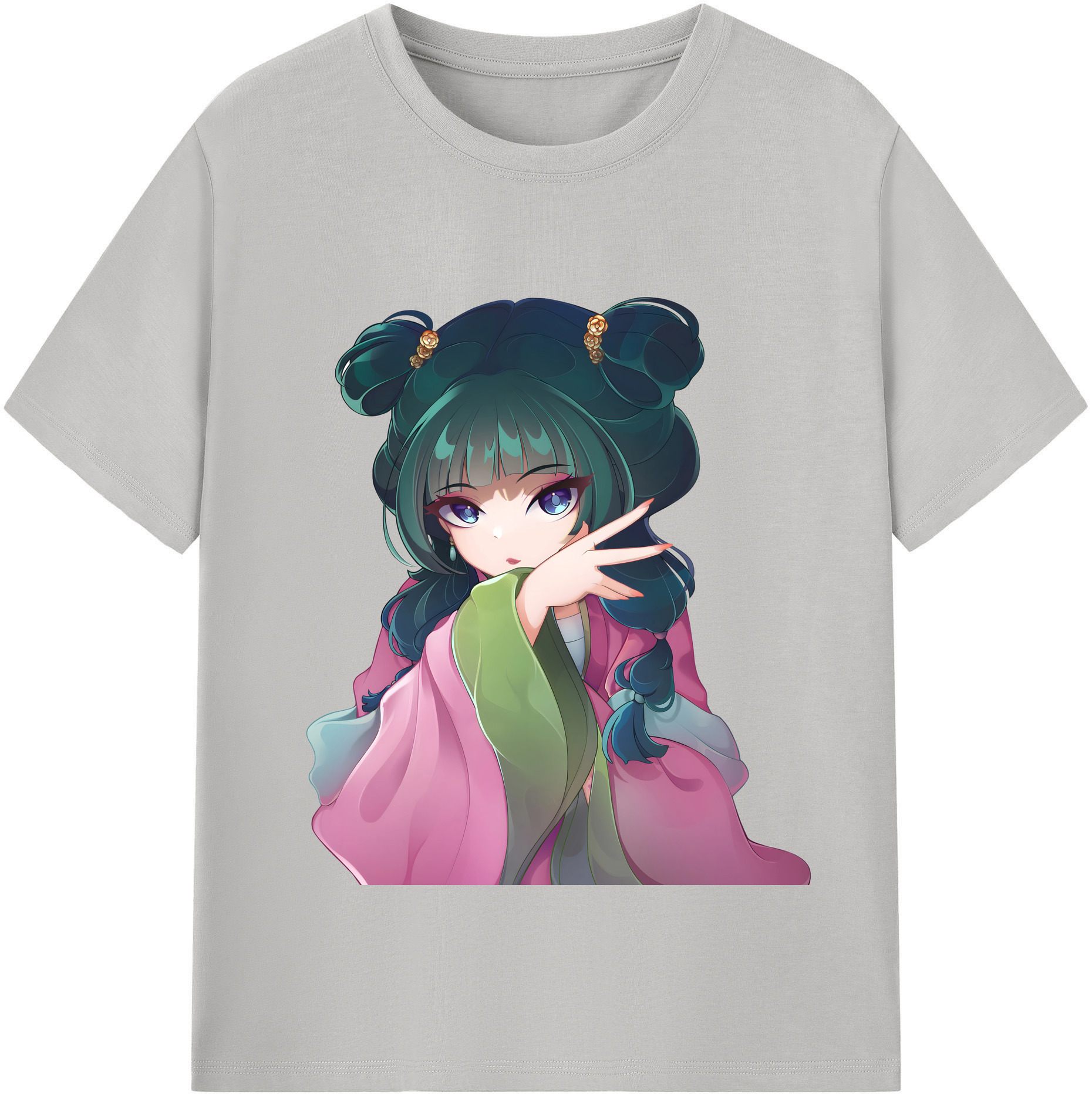 （画像用） 薬屋のひとりごと The Apothecary Diaries 綿100％半袖Tシャツ（フロントプリント）