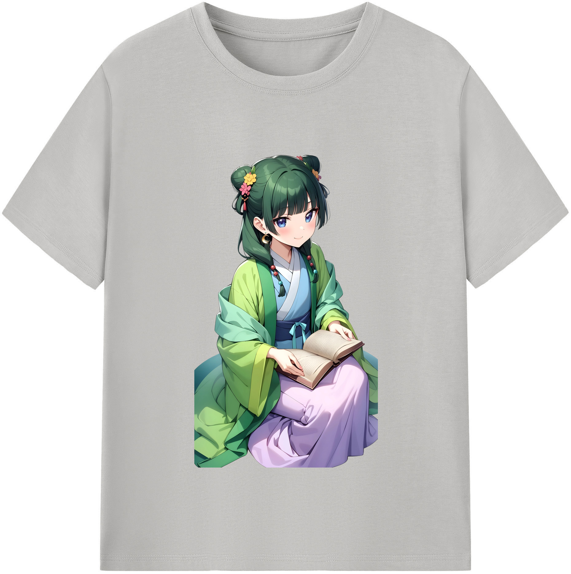 （画像用） 薬屋のひとりごと The Apothecary Diaries 綿100％半袖Tシャツ（フロントプリント）