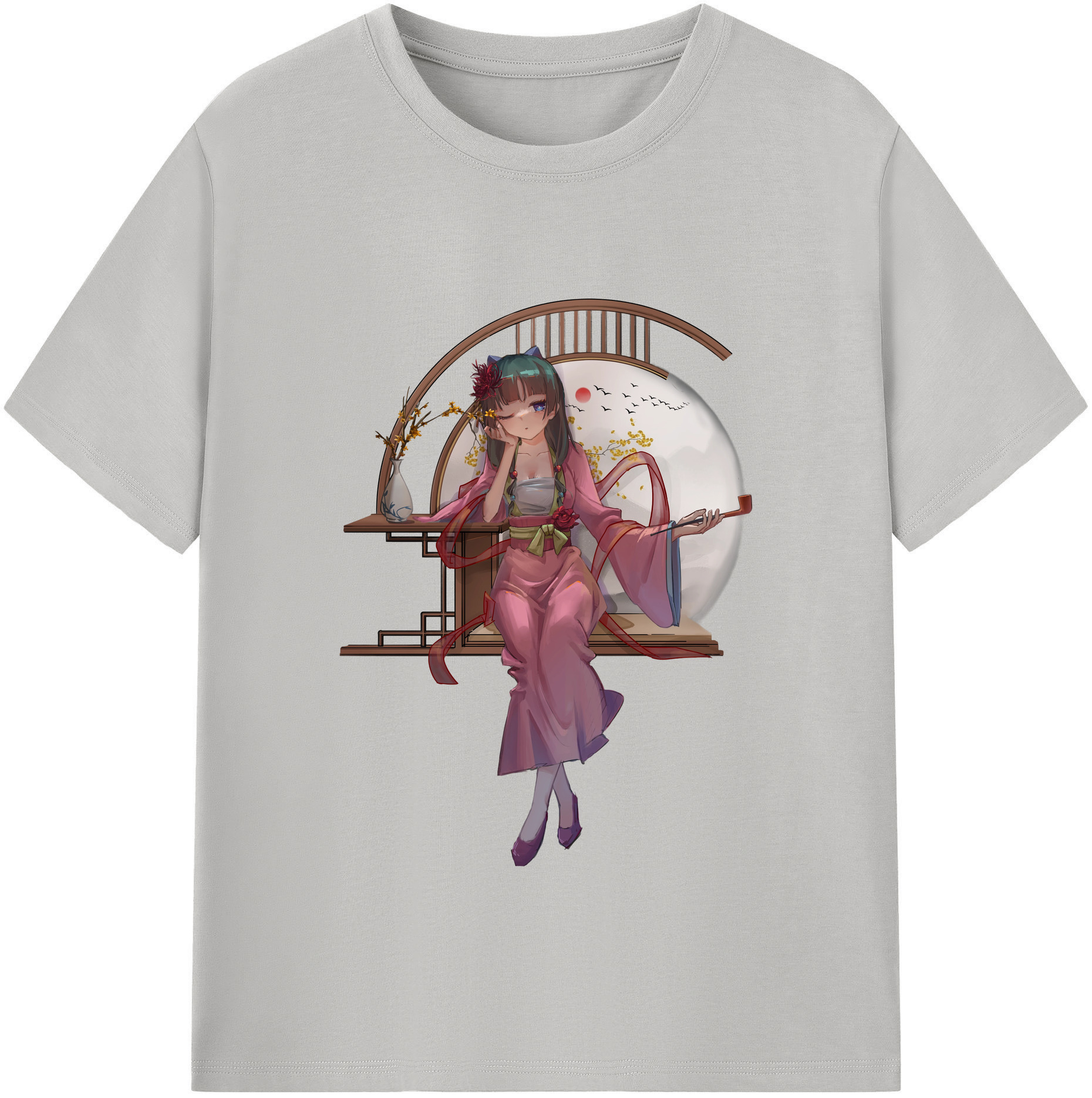 （画像用） 薬屋のひとりごと The Apothecary Diaries 綿100％半袖Tシャツ（フロントプリント）