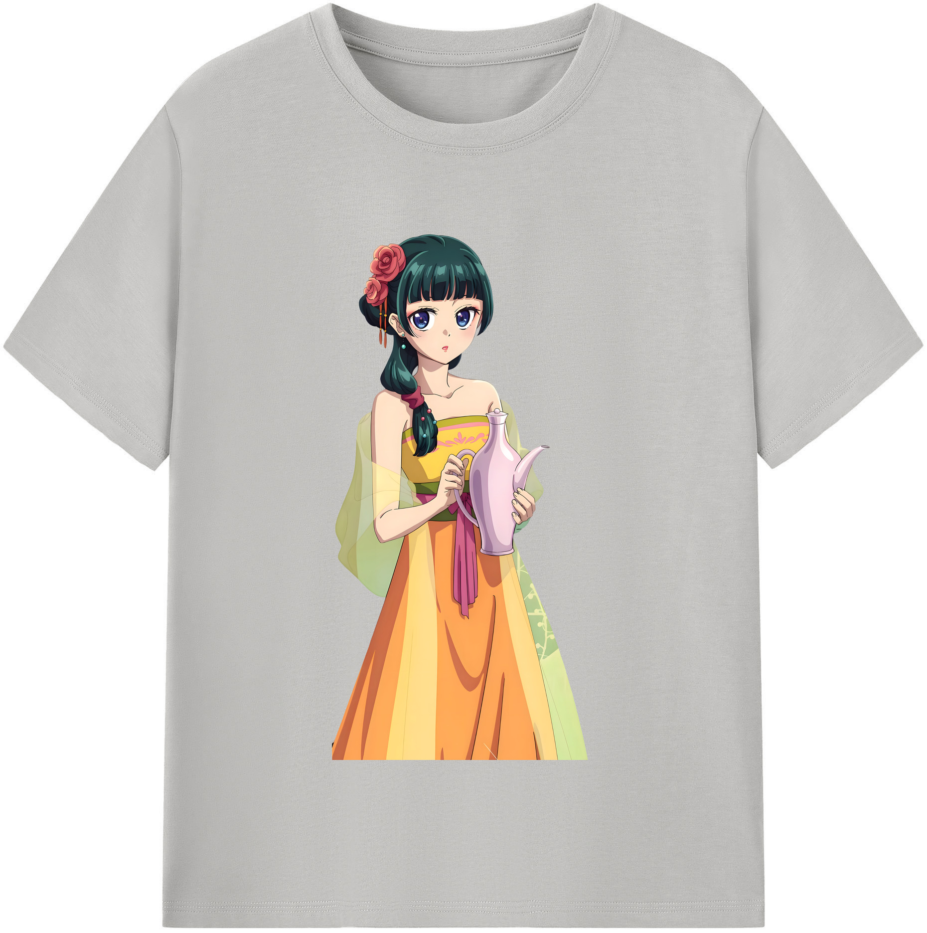 （画像用） 薬屋のひとりごと The Apothecary Diaries 綿100％半袖Tシャツ（フロントプリント）