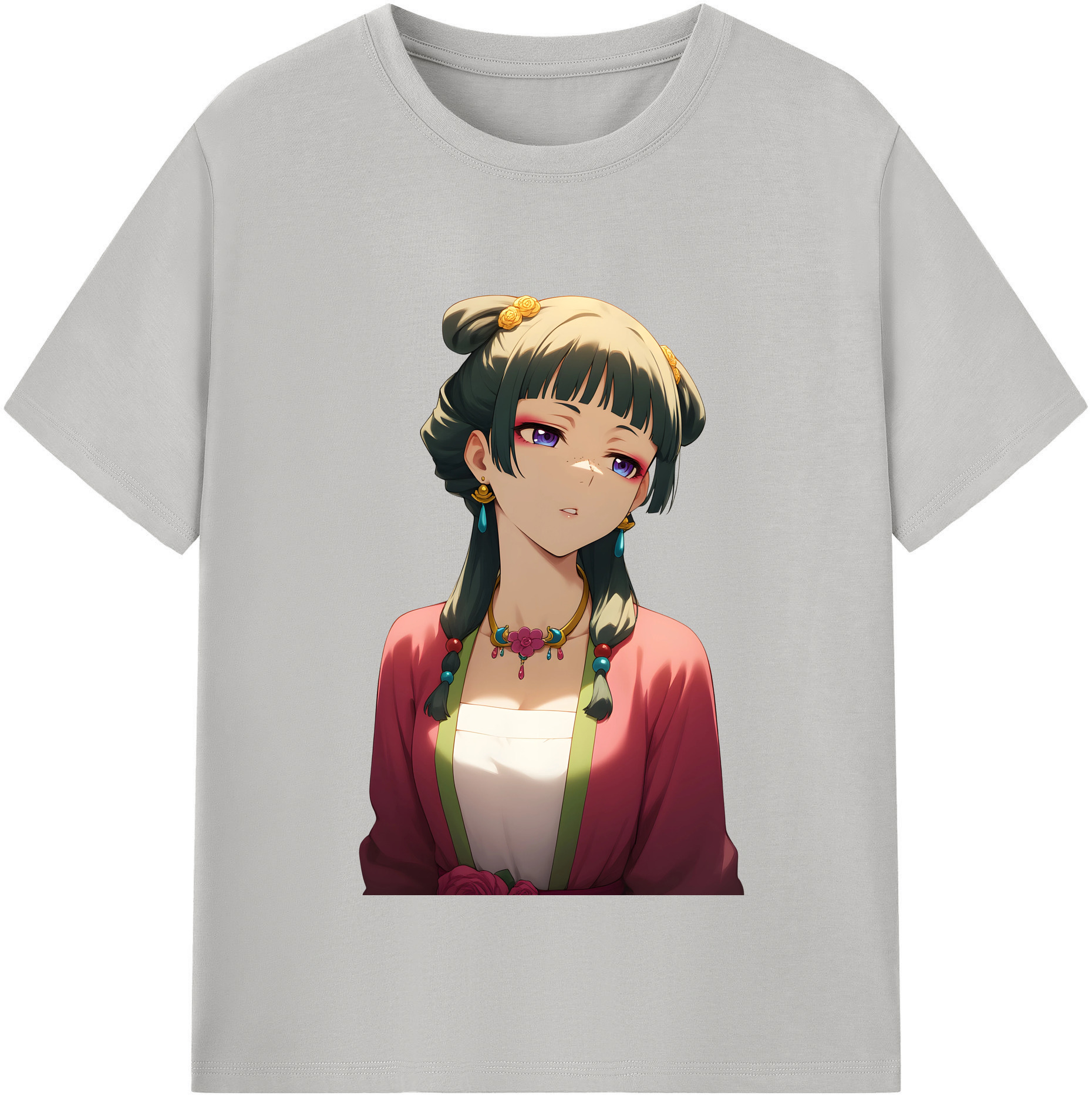 （画像用） 薬屋のひとりごと The Apothecary Diaries 綿100％半袖Tシャツ（フロントプリント）
