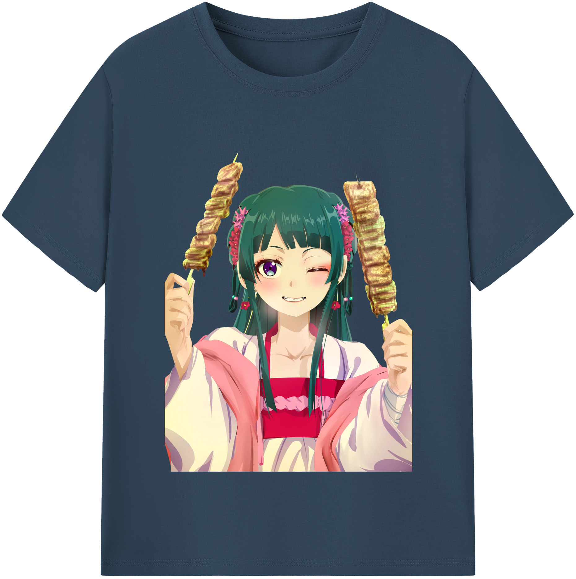 （画像用） 薬屋のひとりごと The Apothecary Diaries 綿100％半袖Tシャツ（フロントプリント）