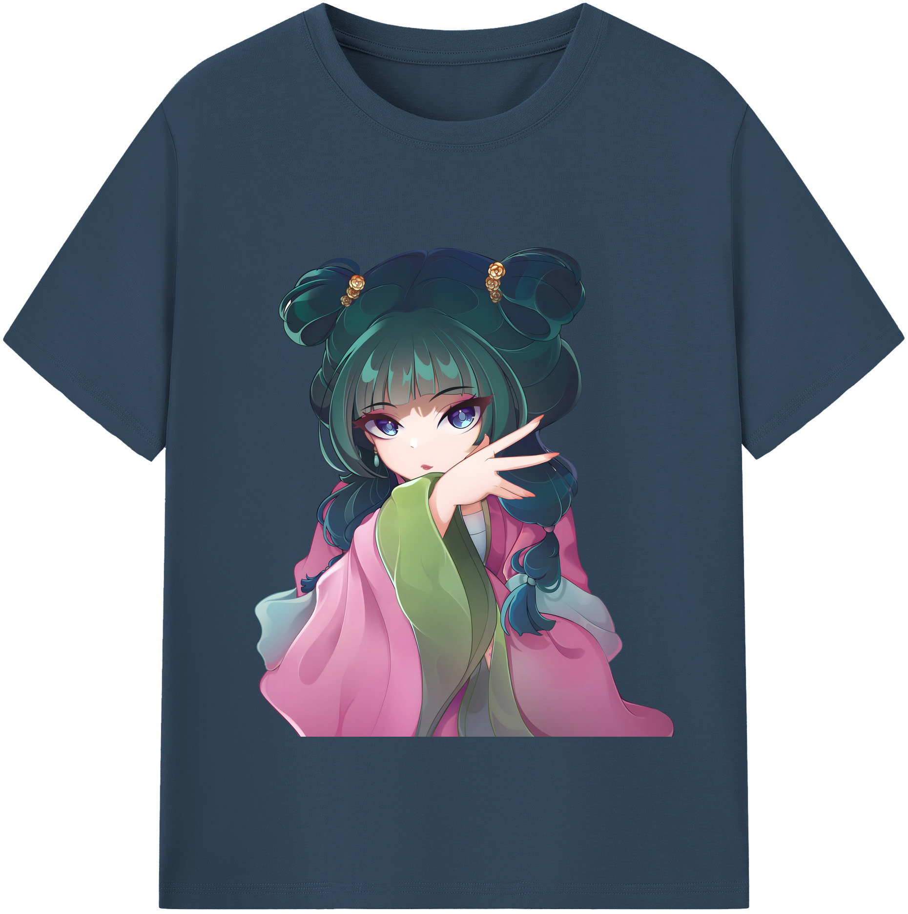 （画像用） 薬屋のひとりごと The Apothecary Diaries 綿100％半袖Tシャツ（フロントプリント）