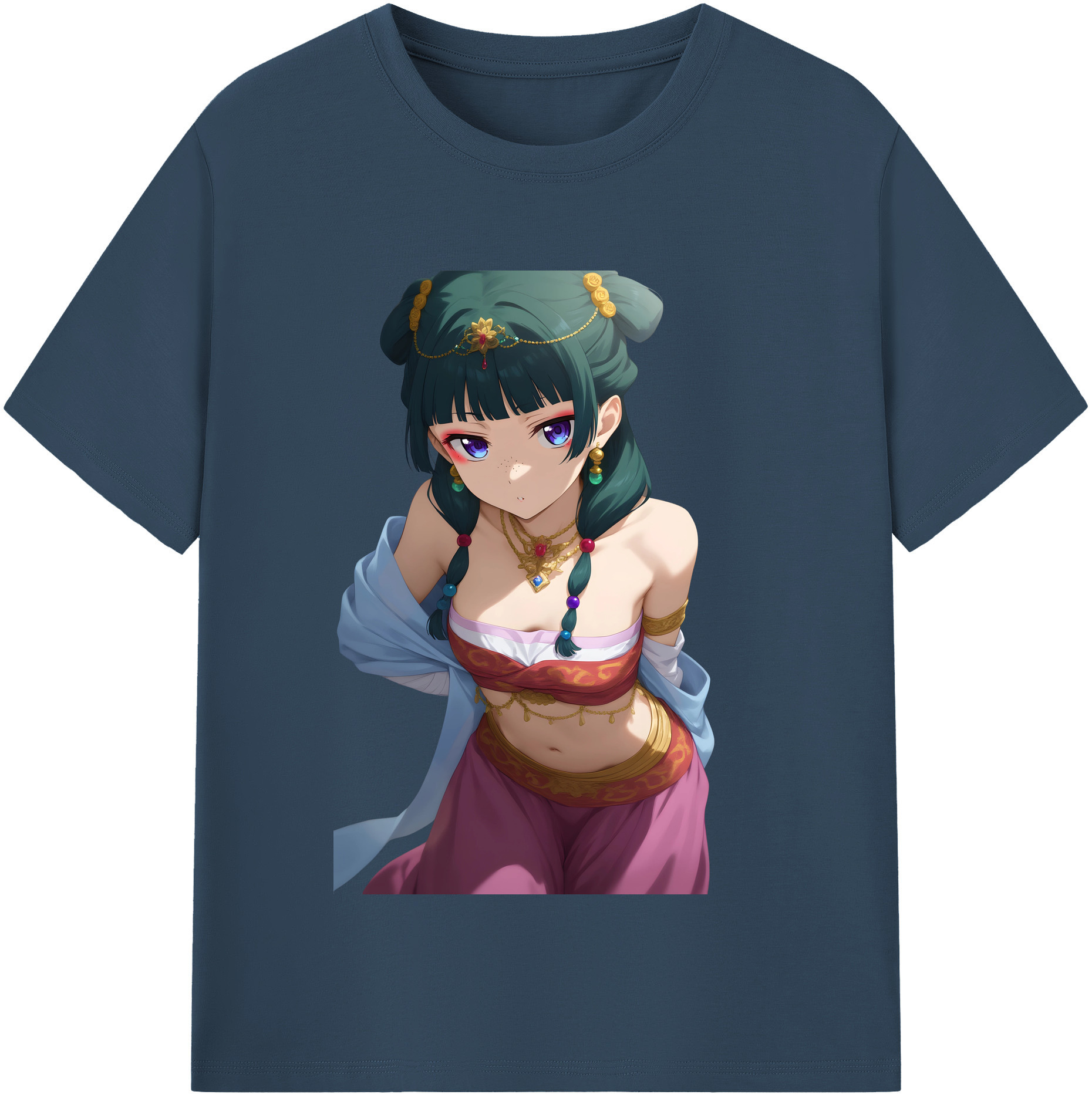 （画像用） 薬屋のひとりごと The Apothecary Diaries 綿100％半袖Tシャツ（フロントプリント）