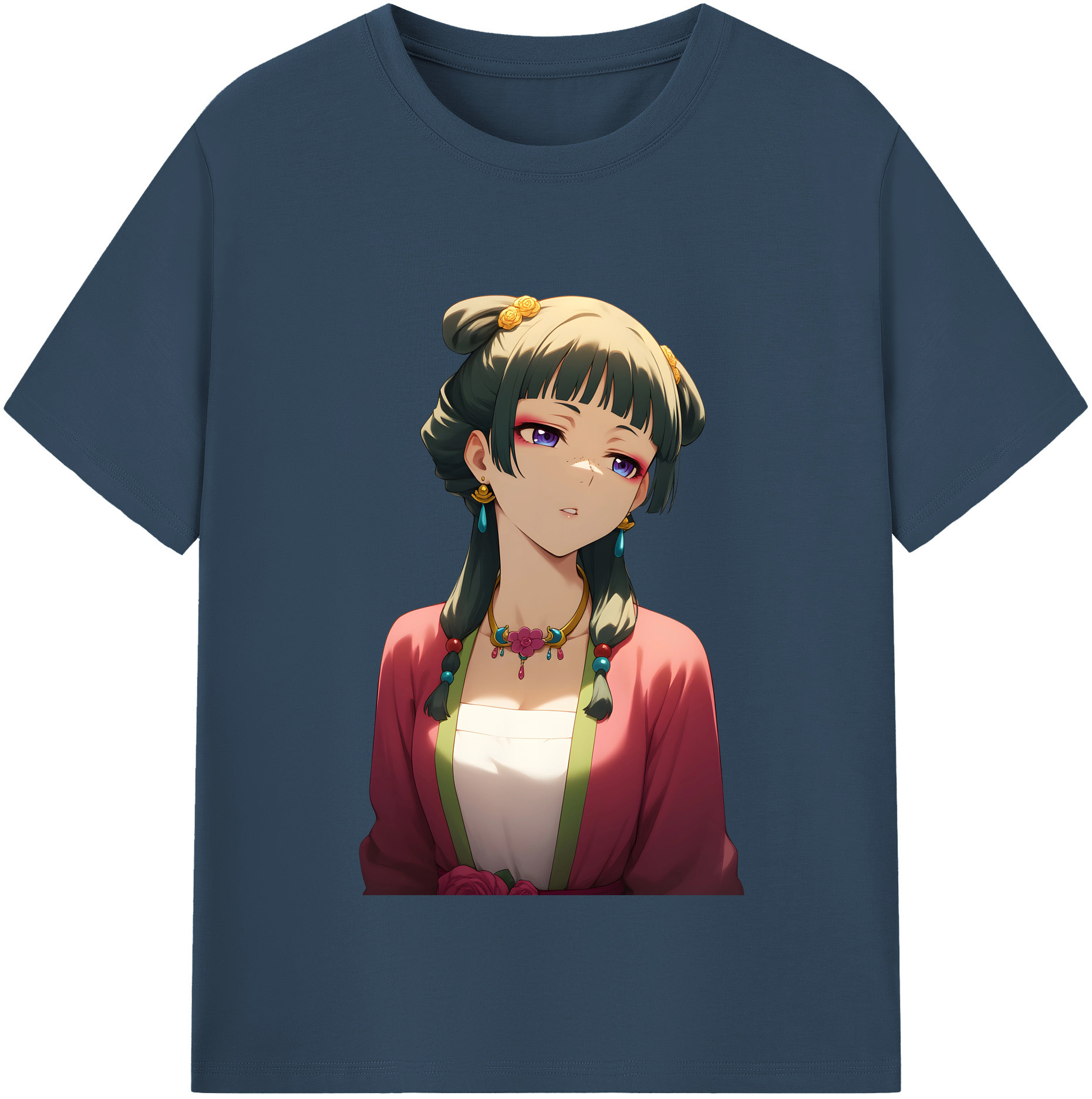 （画像用） 薬屋のひとりごと The Apothecary Diaries 綿100％半袖Tシャツ（フロントプリント）