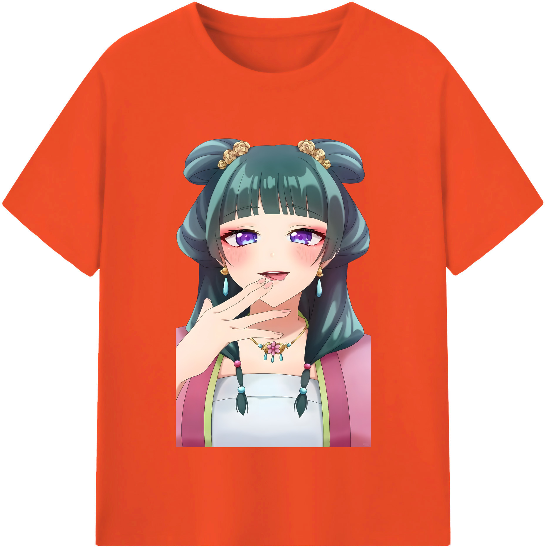 （画像用） 薬屋のひとりごと The Apothecary Diaries 綿100％半袖Tシャツ（フロントプリント）