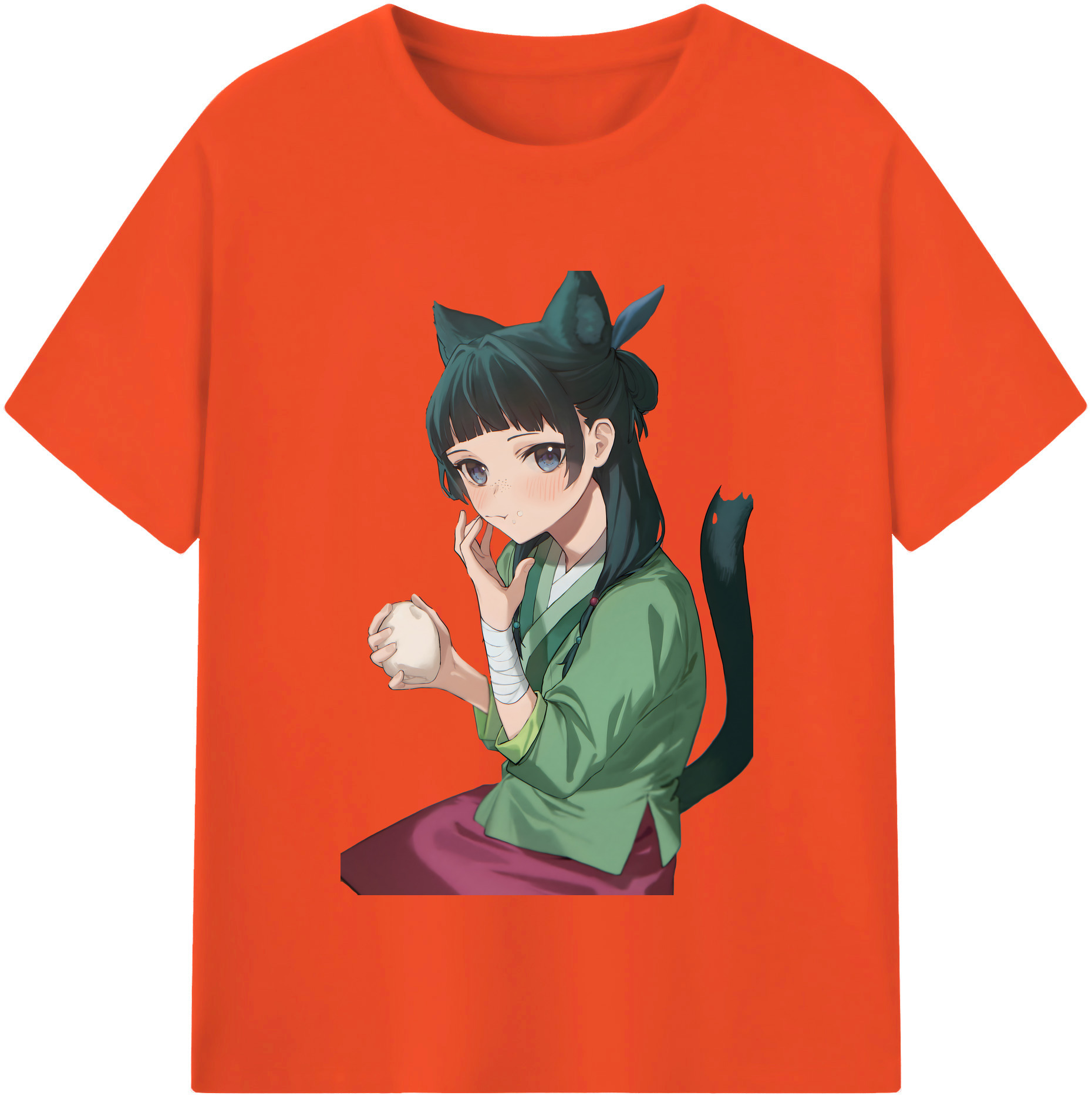 （画像用） 薬屋のひとりごと The Apothecary Diaries 綿100％半袖Tシャツ（フロントプリント）