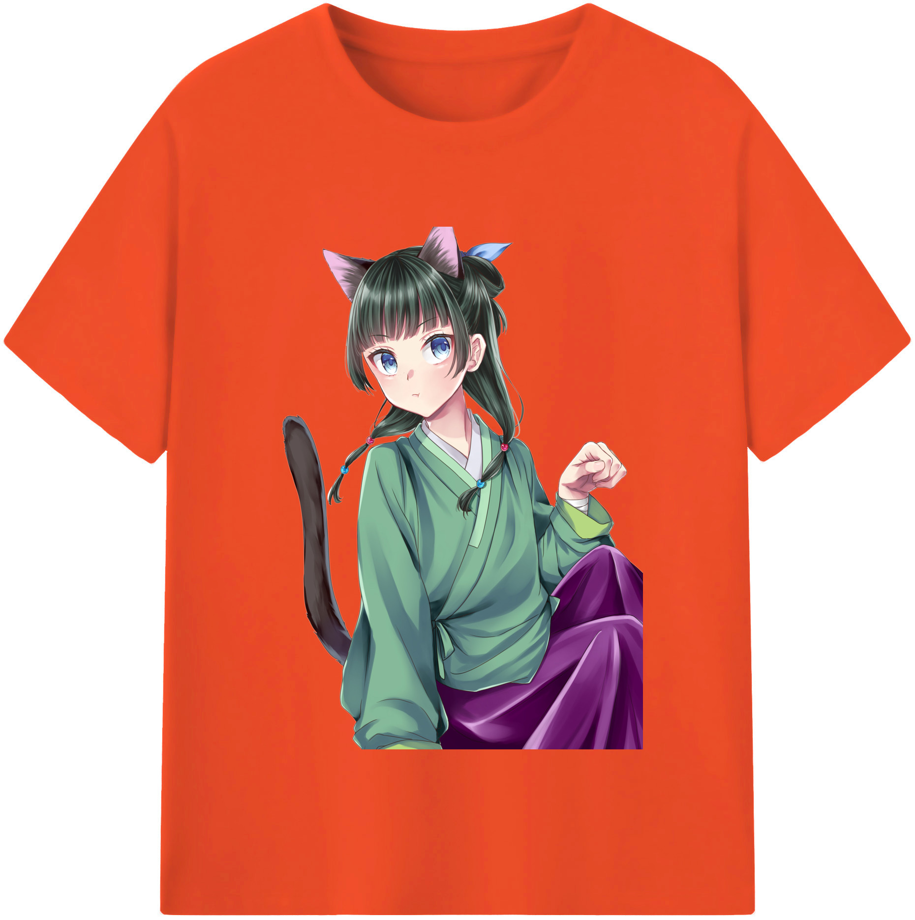 （画像用） 薬屋のひとりごと The Apothecary Diaries 綿100％半袖Tシャツ（フロントプリント）