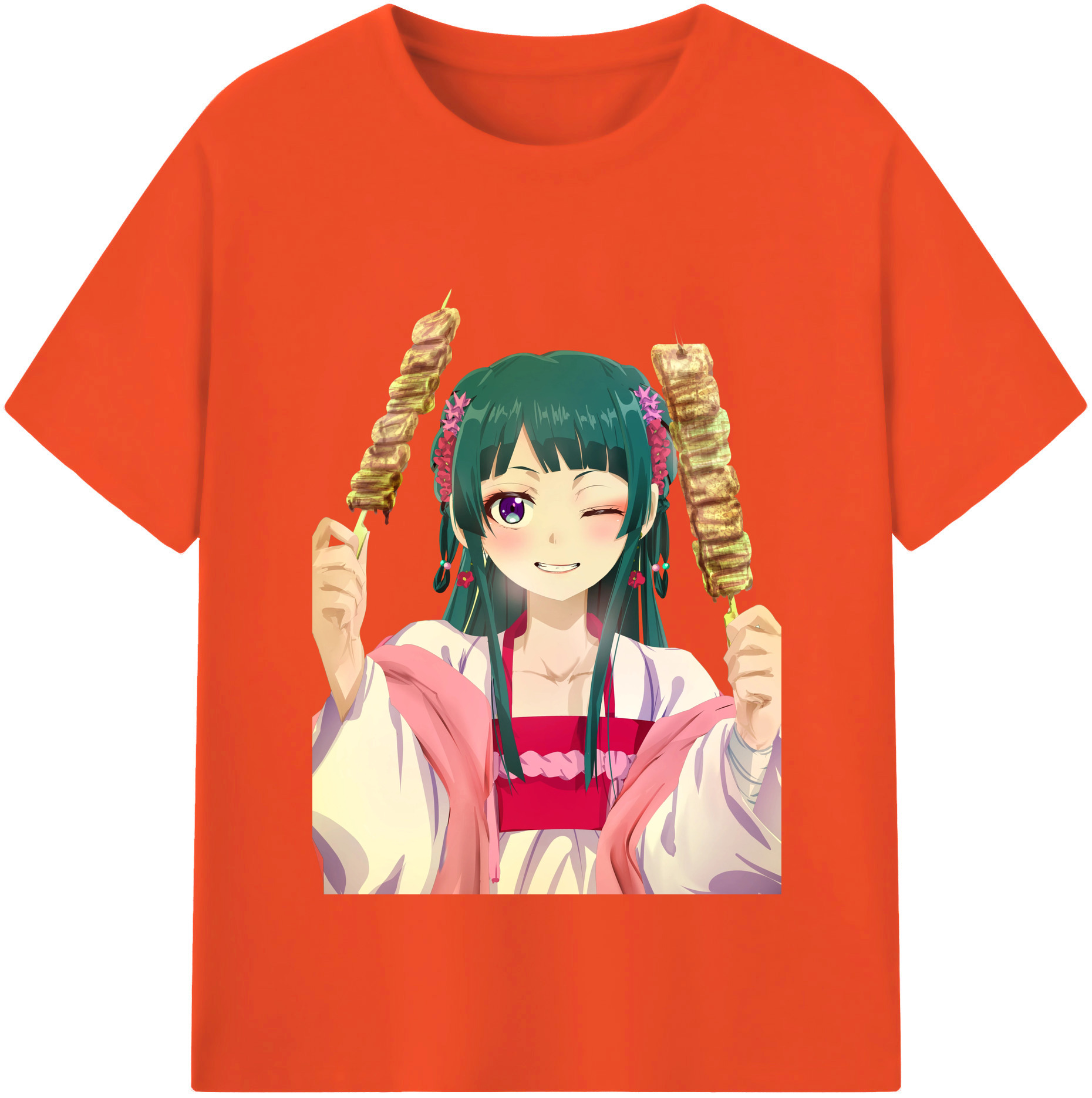 （画像用） 薬屋のひとりごと The Apothecary Diaries 綿100％半袖Tシャツ（フロントプリント）