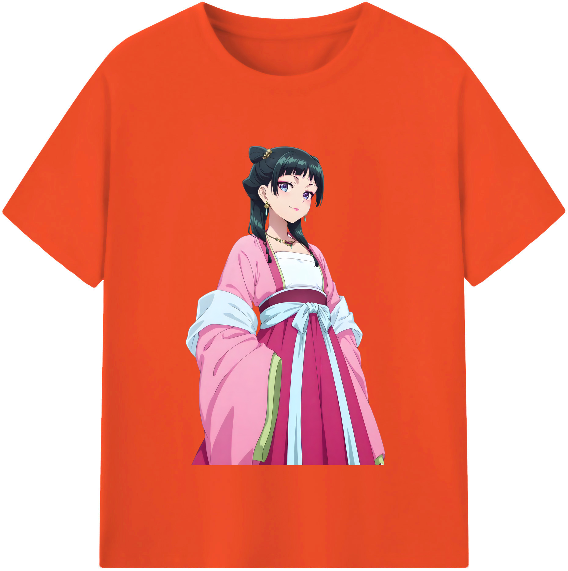 （画像用） 薬屋のひとりごと The Apothecary Diaries 綿100％半袖Tシャツ（フロントプリント）