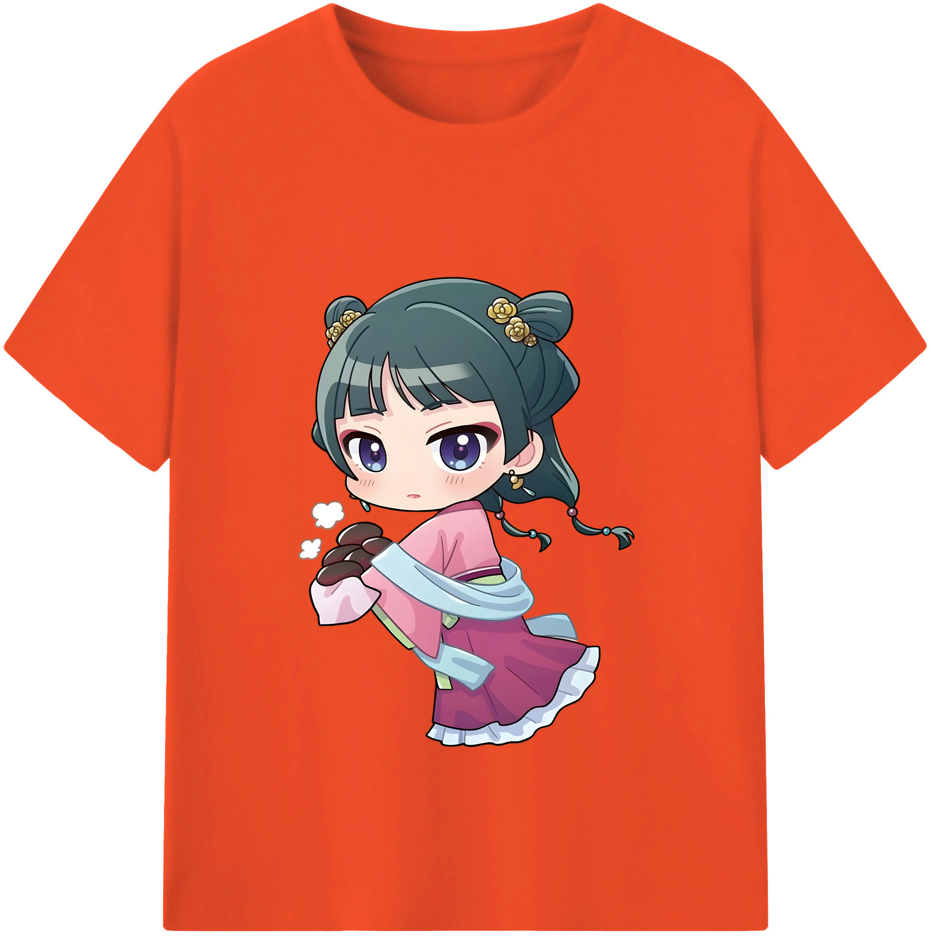 （画像用） 薬屋のひとりごと The Apothecary Diaries 綿100％半袖Tシャツ（フロントプリント）