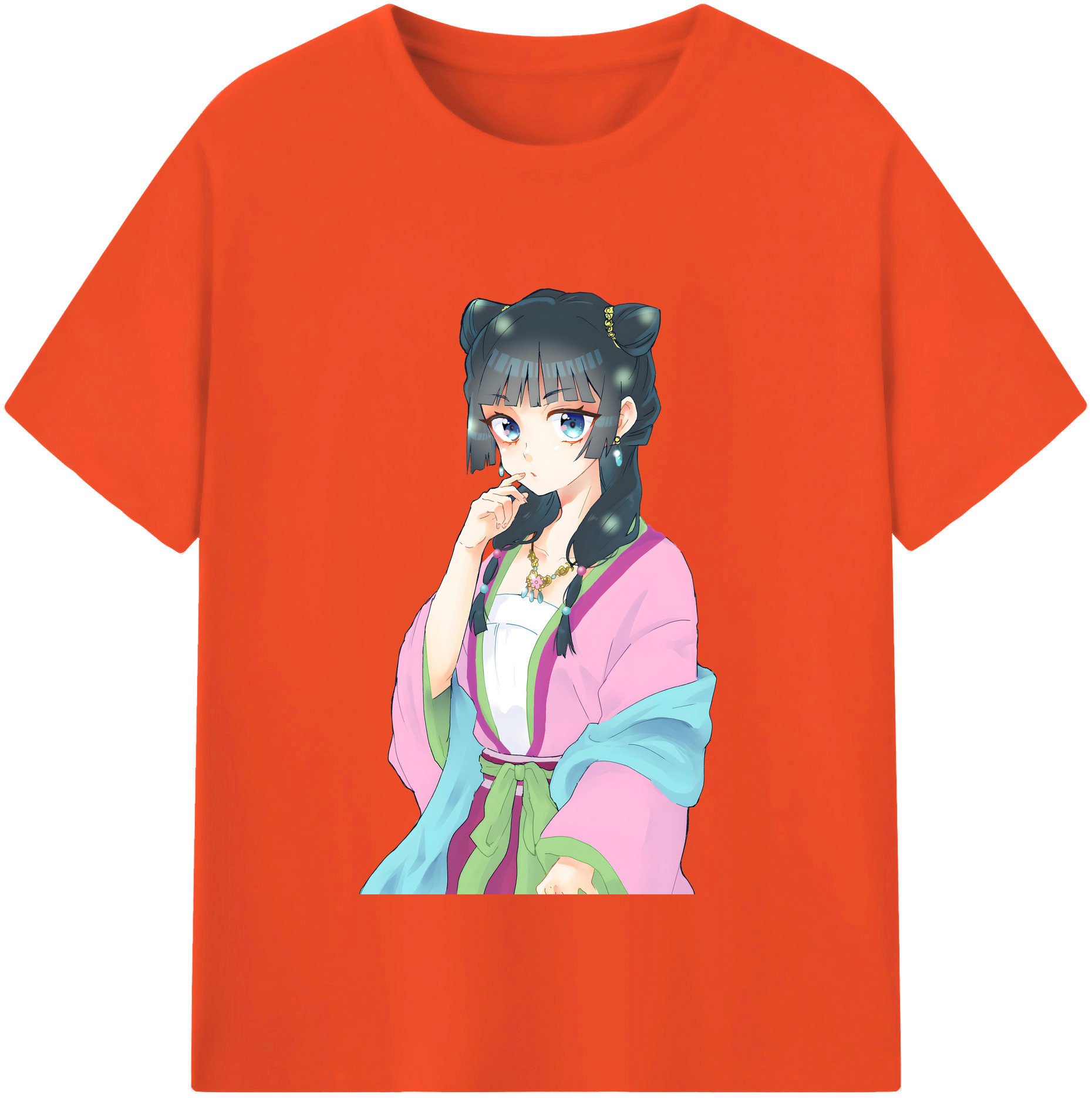 （画像用） 薬屋のひとりごと The Apothecary Diaries 綿100％半袖Tシャツ（フロントプリント）