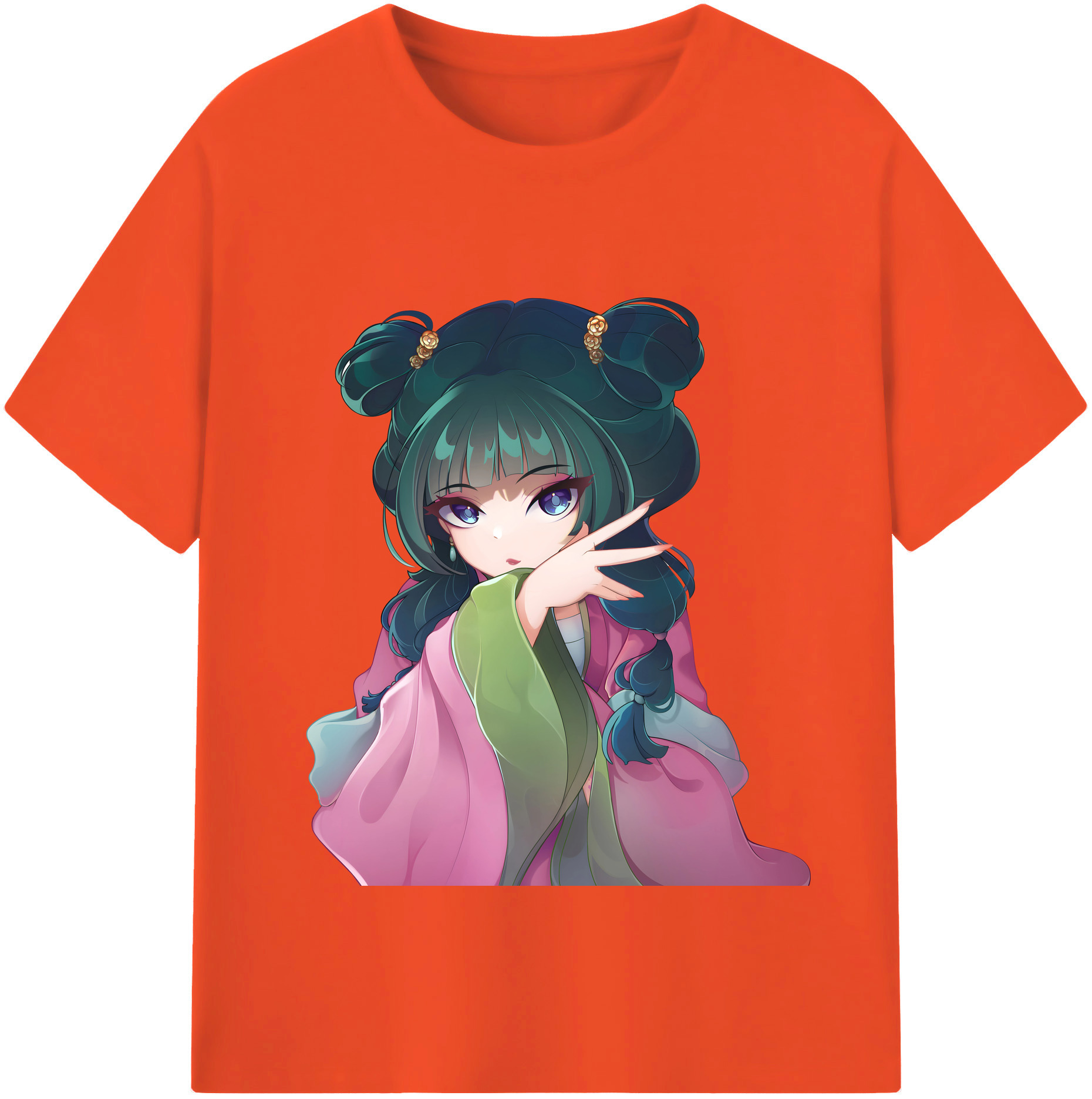 （画像用） 薬屋のひとりごと The Apothecary Diaries 綿100％半袖Tシャツ（フロントプリント）